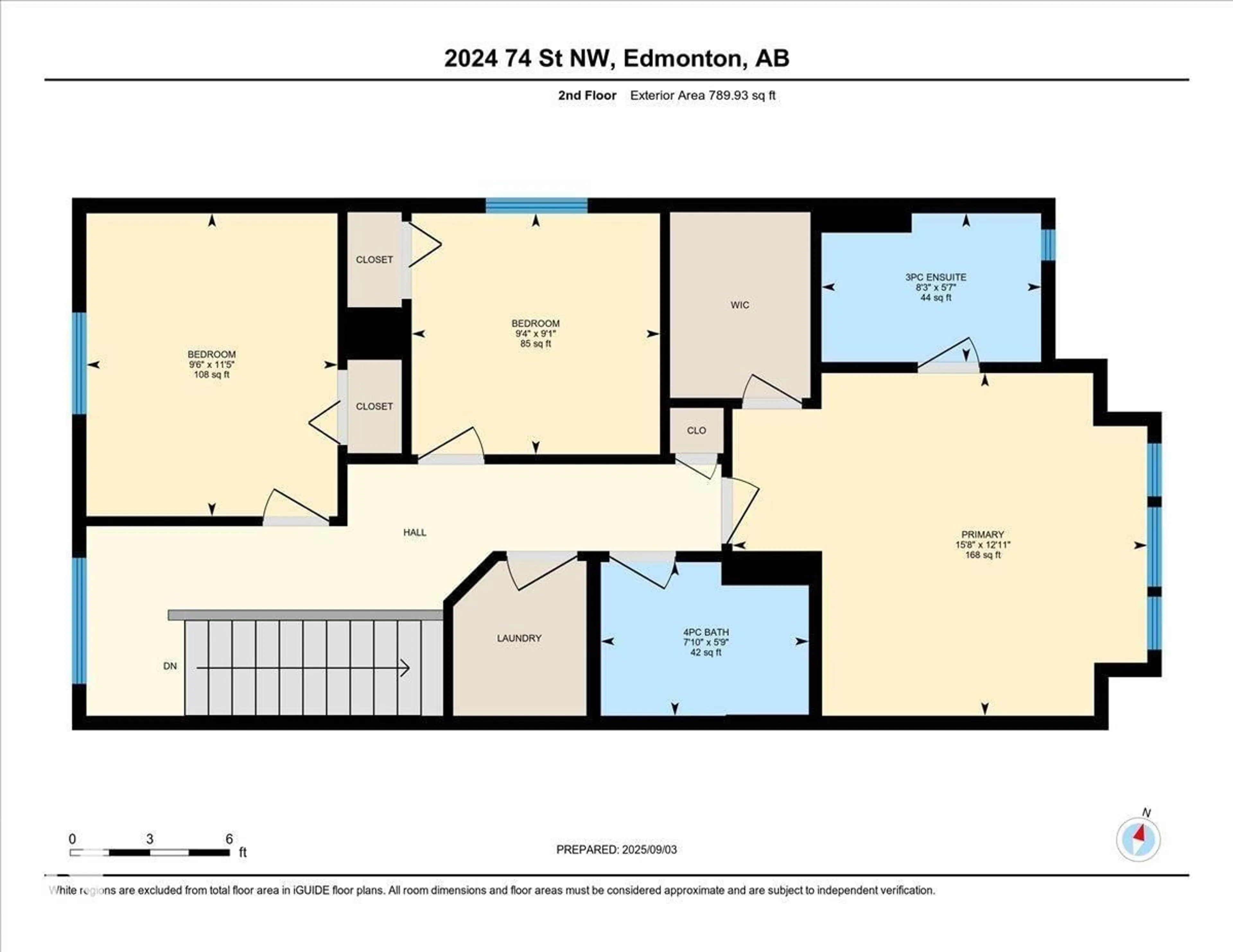Floor plan for SW - 2024 74 ST, Edmonton Alberta T6X0V7