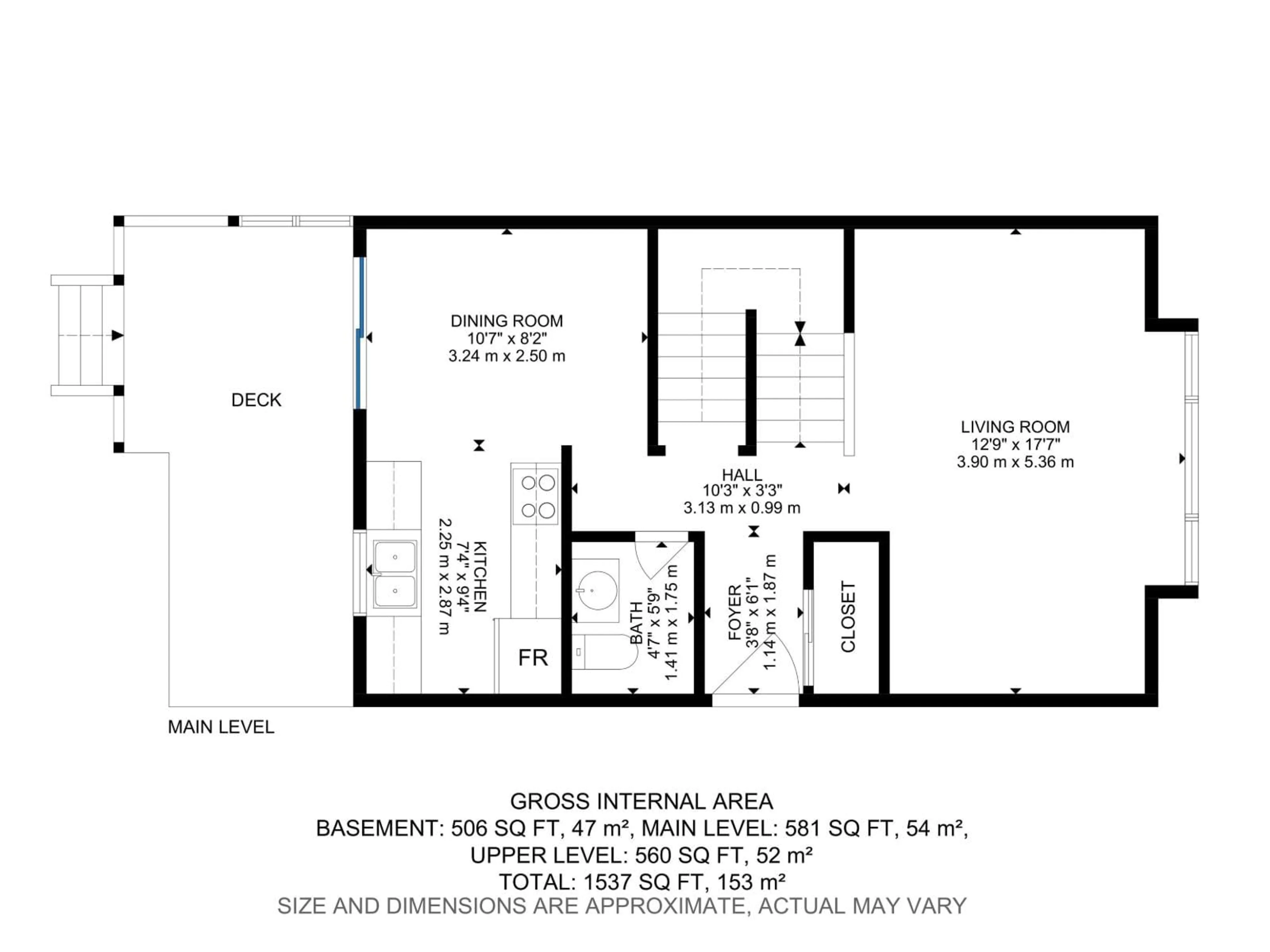 Floor plan for 121 KIRKWOOD WY, Edmonton Alberta T6L5J7