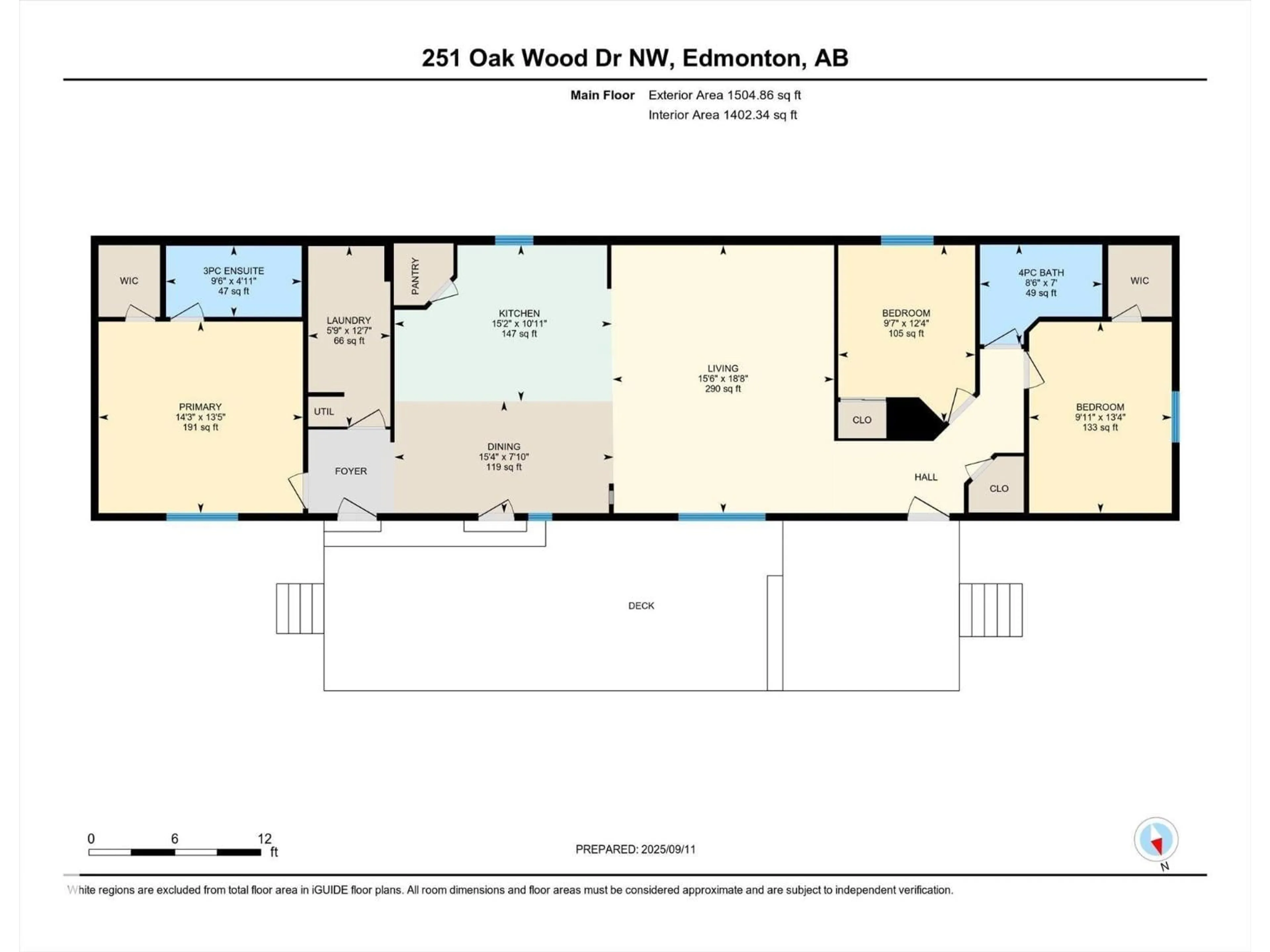 Floor plan for 251 OAK WOOD DR, Edmonton Alberta T6P0A4