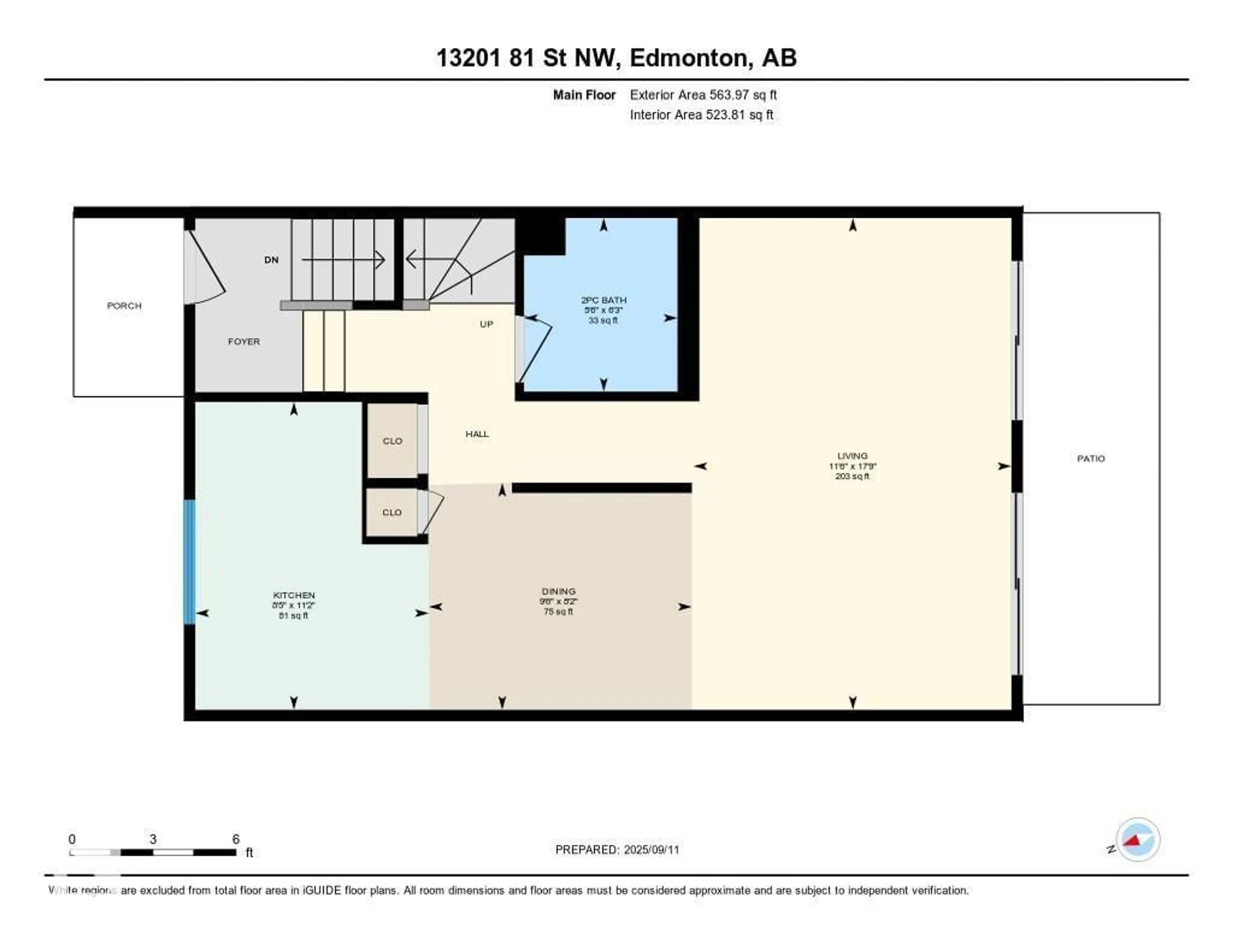 Floor plan for 13201 81 ST, Edmonton Alberta T5C1N6