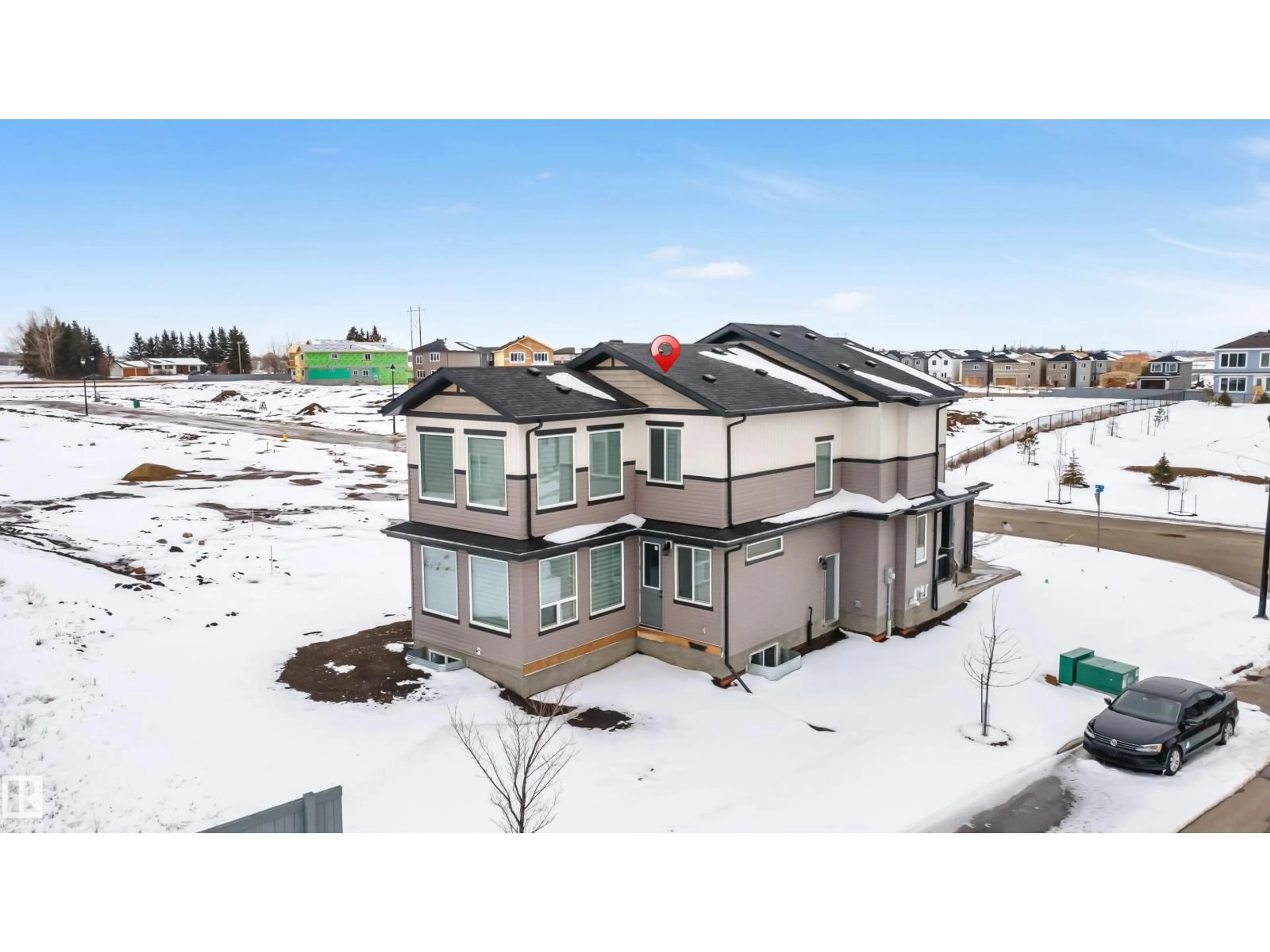 A pic from outside/outdoor area/front of a property/back of a property/a pic from drone, unknown for 4000 44 AV, Beaumont Alberta T4X1G9