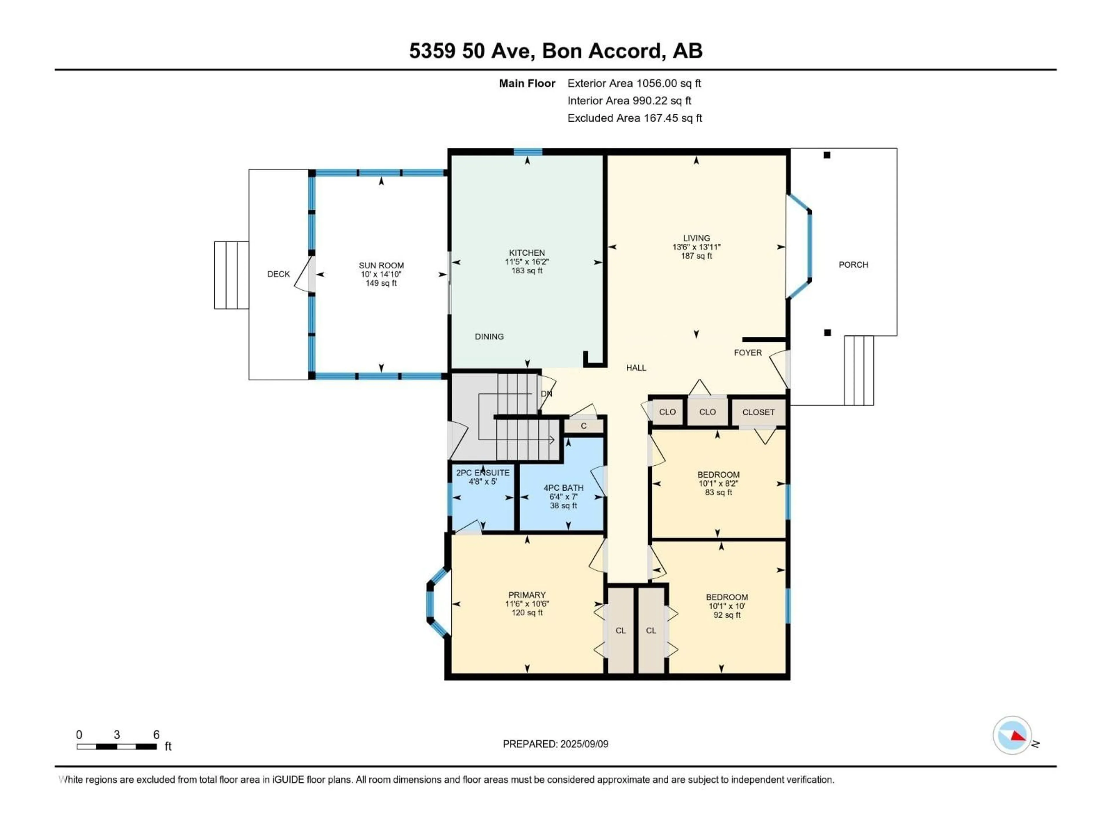 Floor plan for 5359 50 AV, Bon Accord Alberta T0A0K0