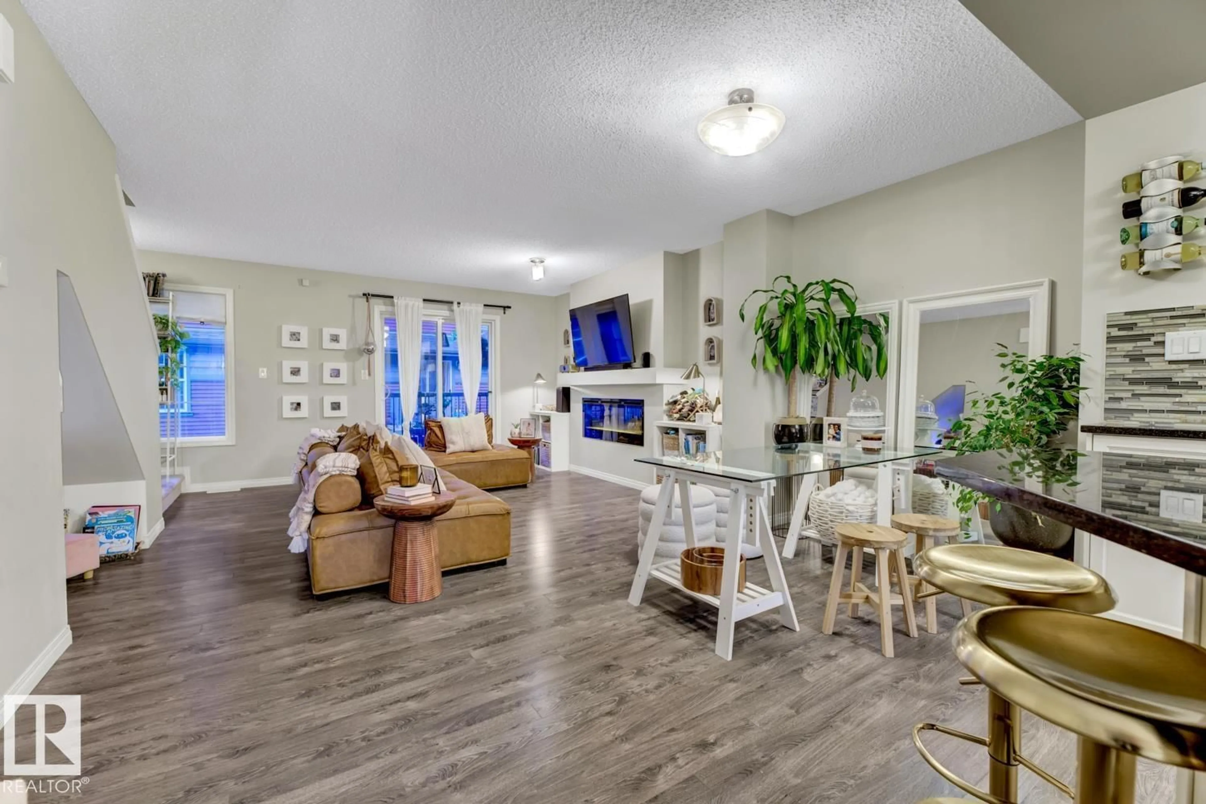 Living room with furniture, unknown for #76 - 4029 ORCHARDS DR, Edmonton Alberta T6X1V2