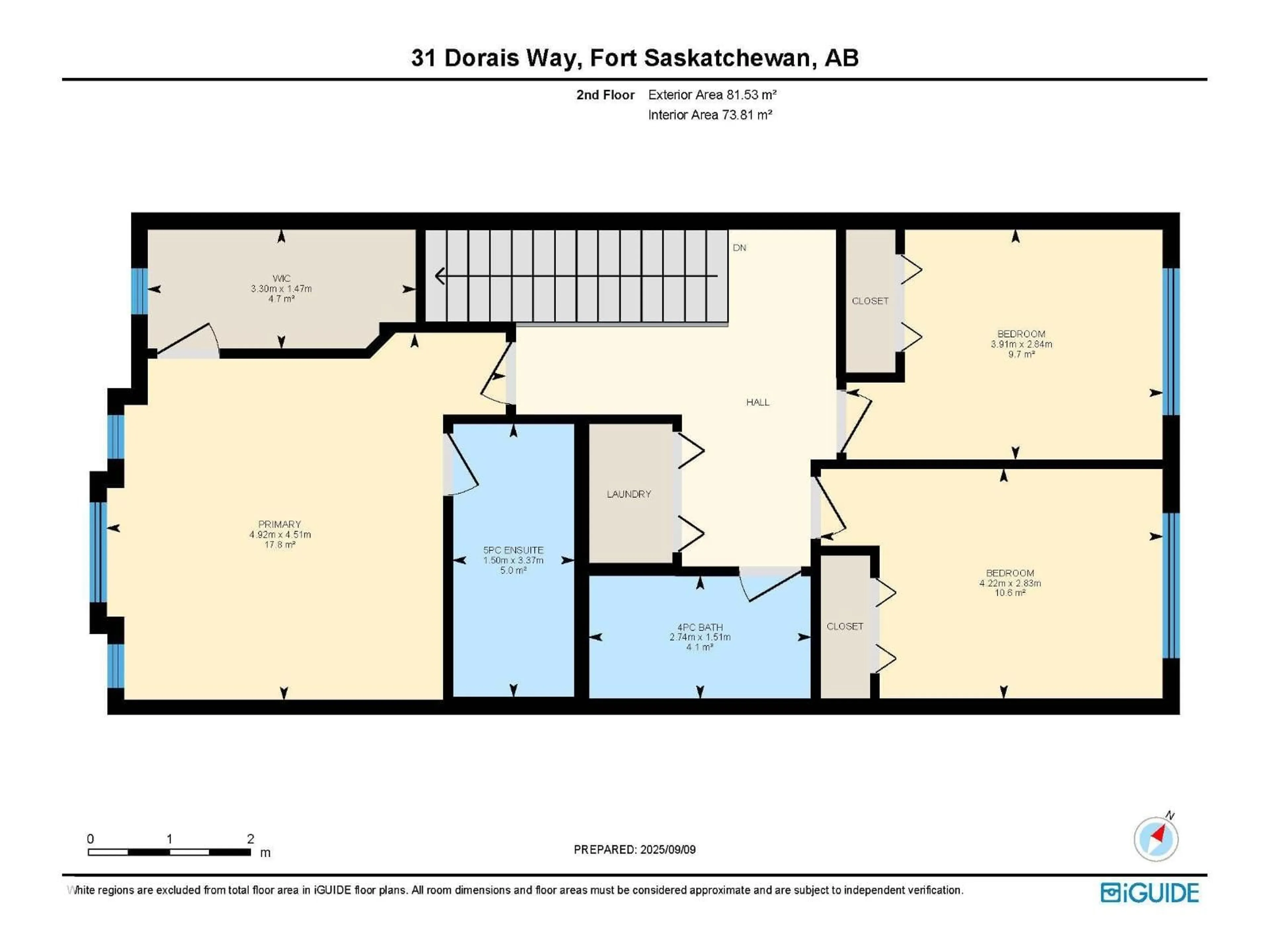 Floor plan for 31 DORAIS WY, Fort Saskatchewan Alberta T8L0X3