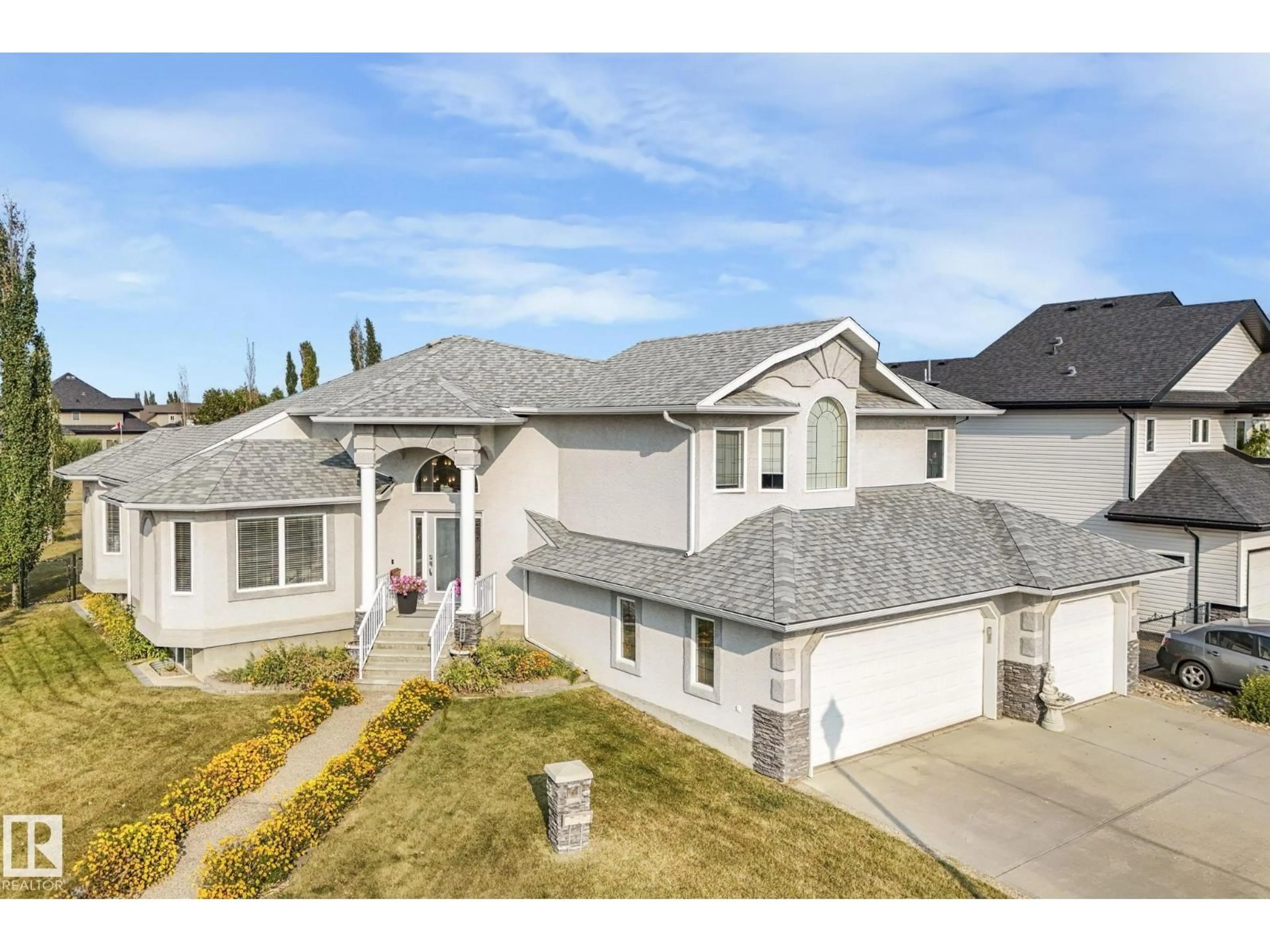 A pic from outside/outdoor area/front of a property/back of a property/a pic from drone, street for NE - 16239 2 ST, Edmonton Alberta T5Y3K6