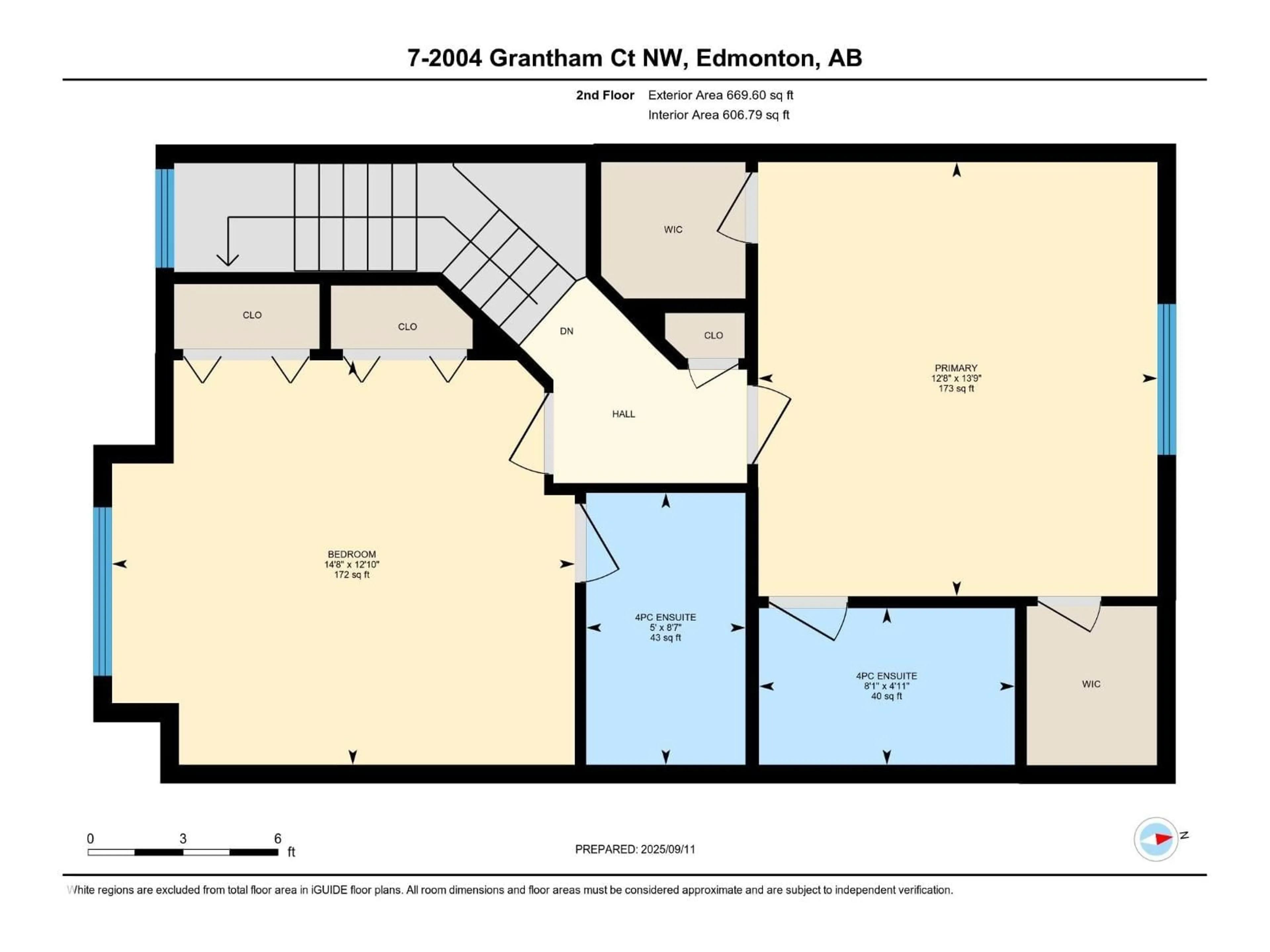Floor plan for #7 - 2004 GRANTHAM CO, Edmonton Alberta T5T3X4