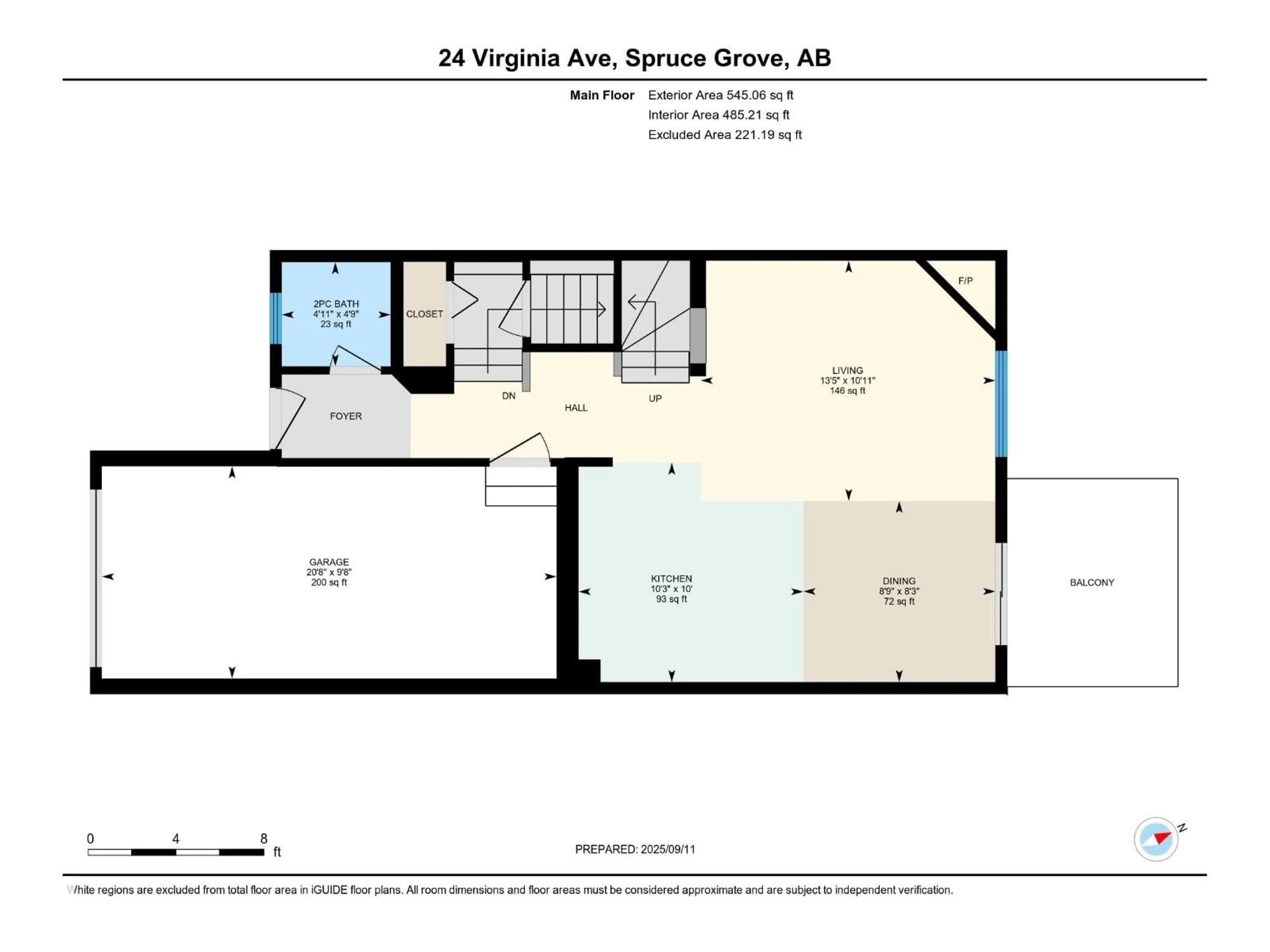 Floor plan for 24 VIRGINA AV, Spruce Grove Alberta T7X4P6