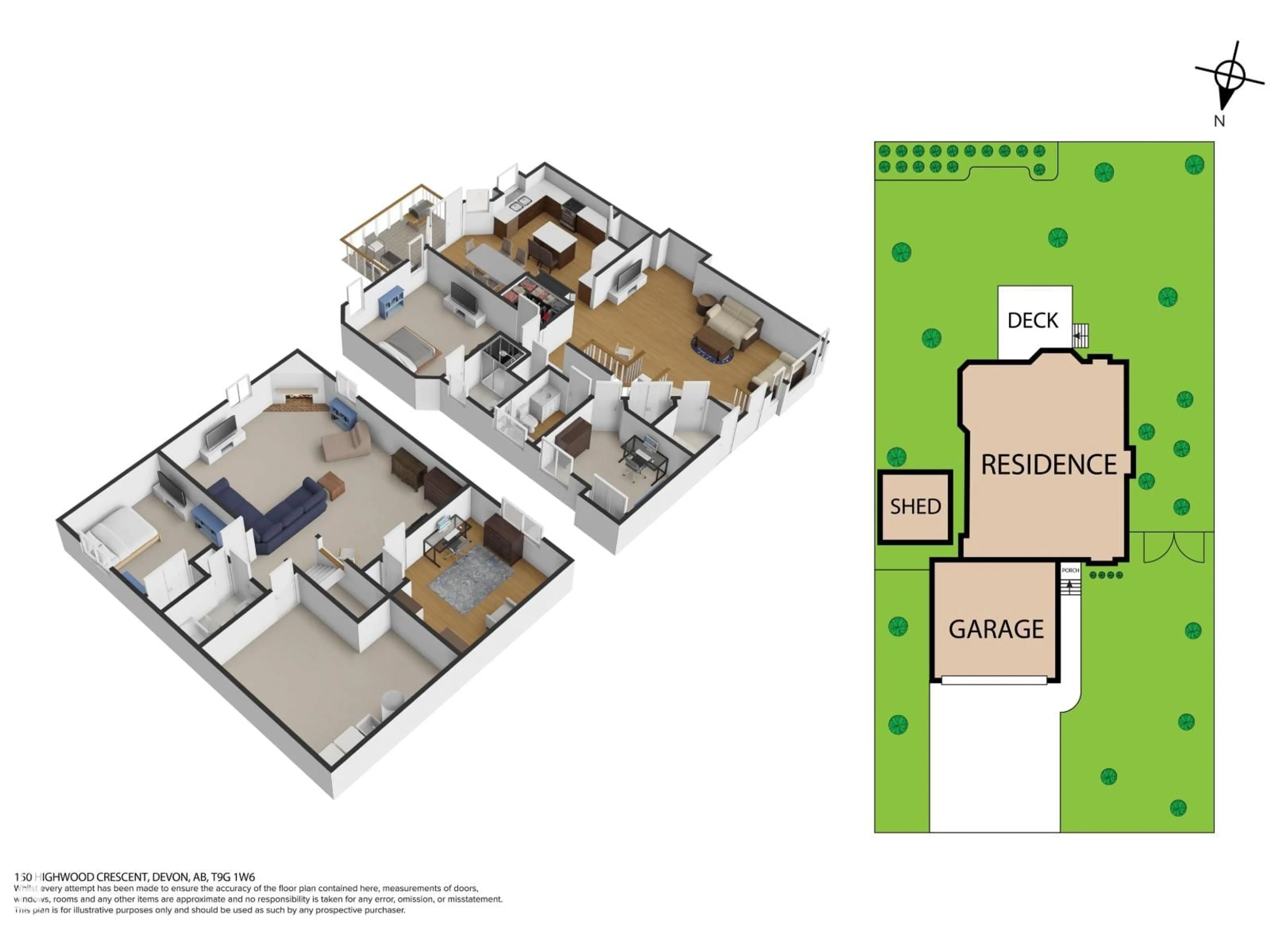 Floor plan for 150 HIGHWOOD CR, Devon Alberta T9G1W6