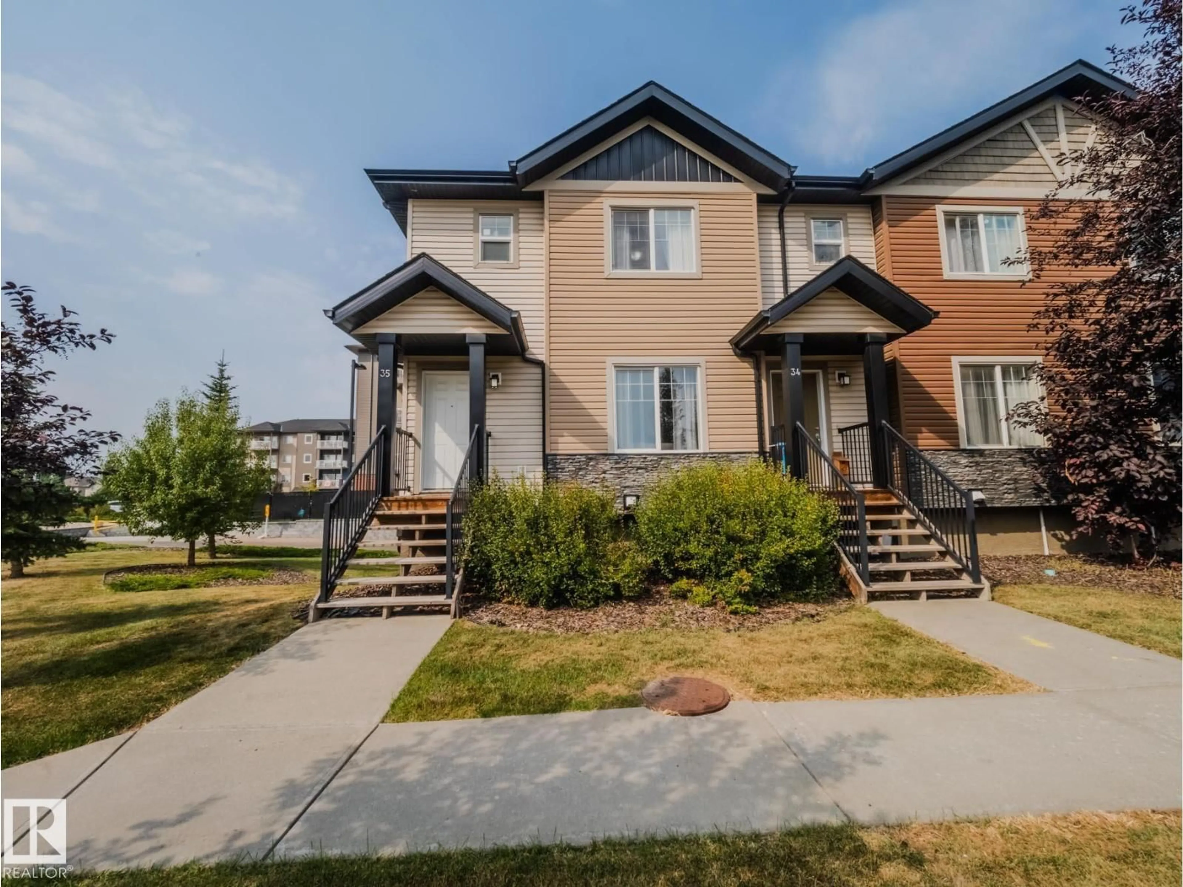 A pic from outside/outdoor area/front of a property/back of a property/a pic from drone, street for 35 - 12004 22 AV, Edmonton Alberta T6W0T1