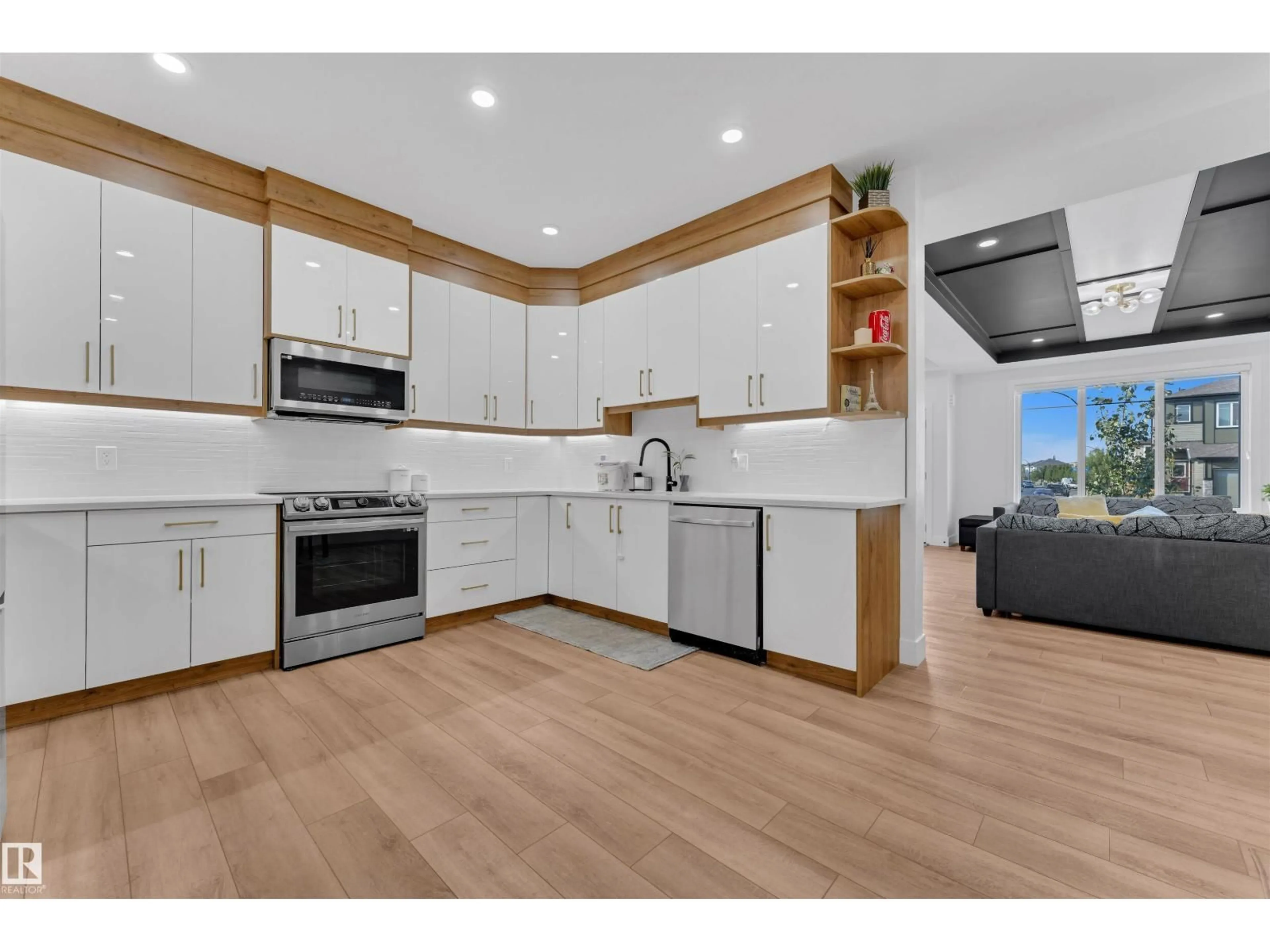 Open concept kitchen, unknown for 244 ROLSTON WD, Leduc Alberta T9E1N1