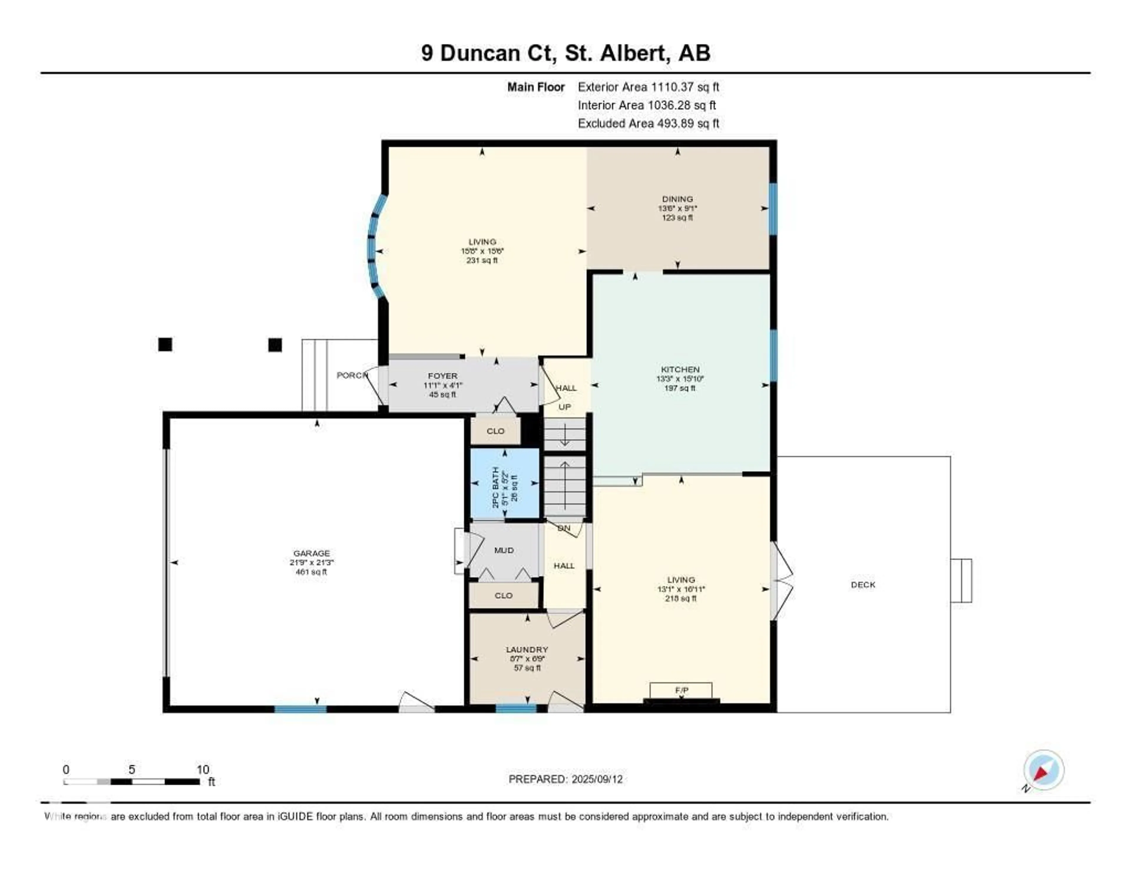 Floor plan for 9 DUNCAN, St. Albert Alberta T8N4Z1
