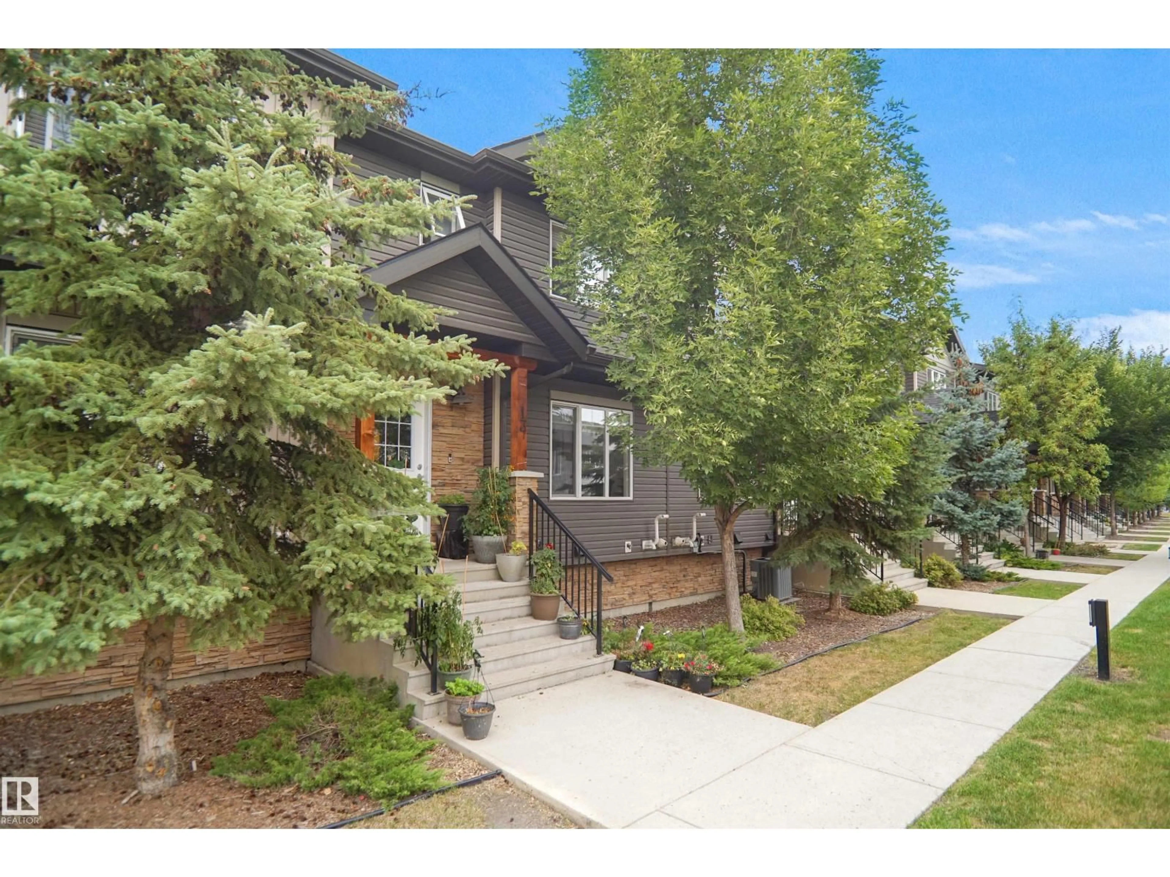 Home with brick exterior material, street for #13 - 9515 160 AV, Edmonton Alberta T5Z0M4