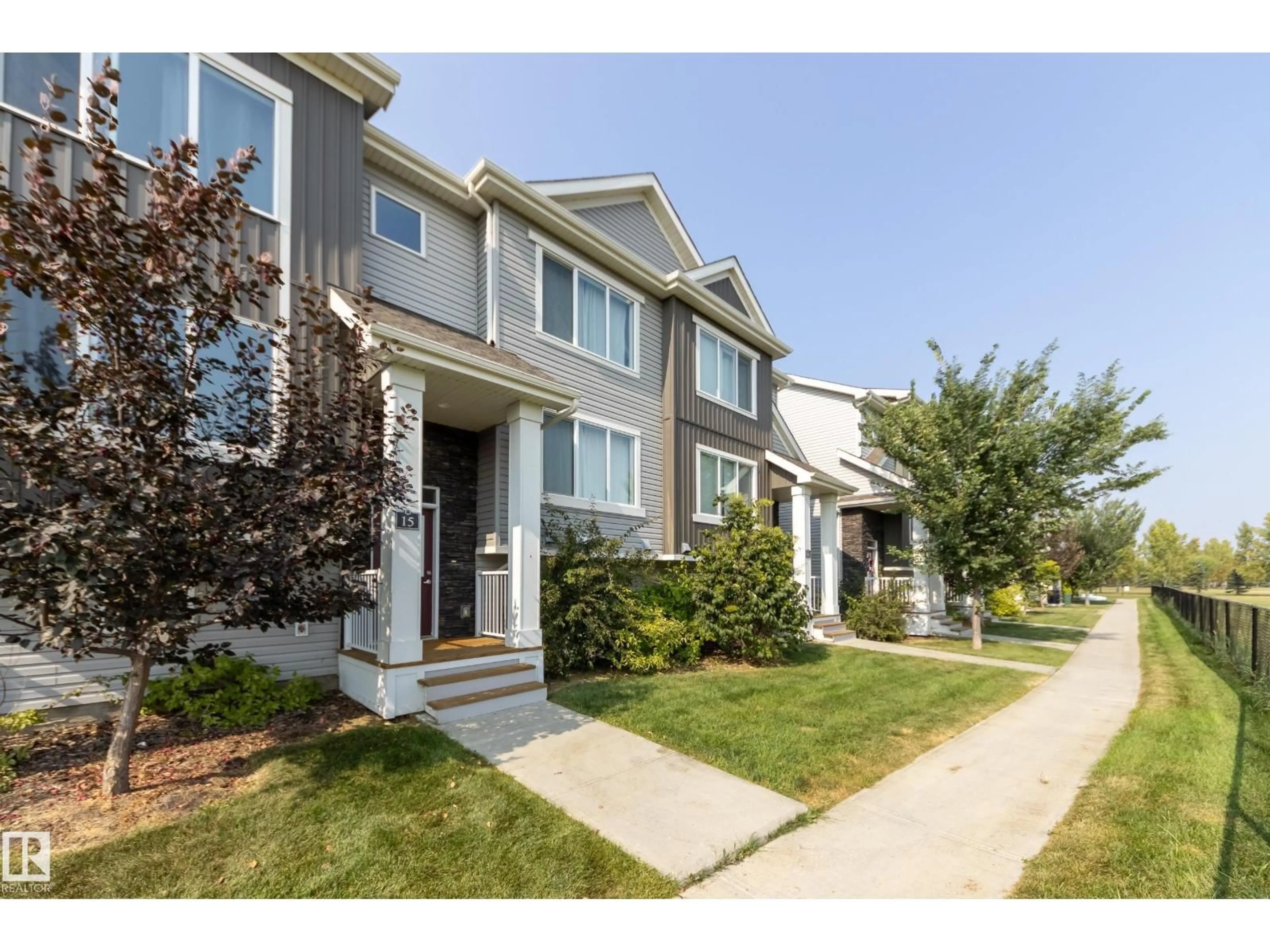 Home with vinyl exterior material, street for 15 - 2121 HADDOW DR, Edmonton Alberta T6R0W6
