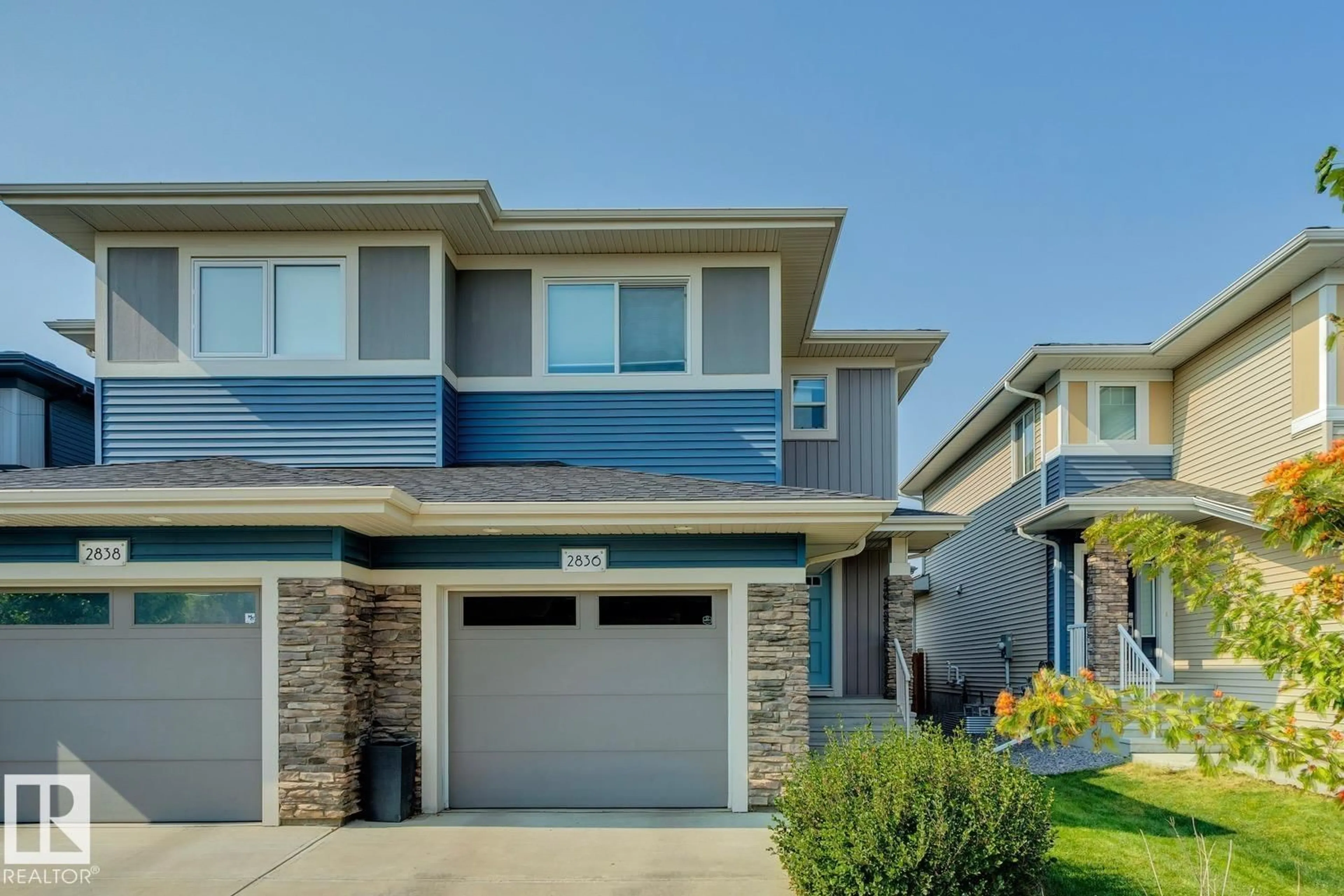 Home with vinyl exterior material, street for 2836 KOSHAL CR, Edmonton Alberta T6W3J7