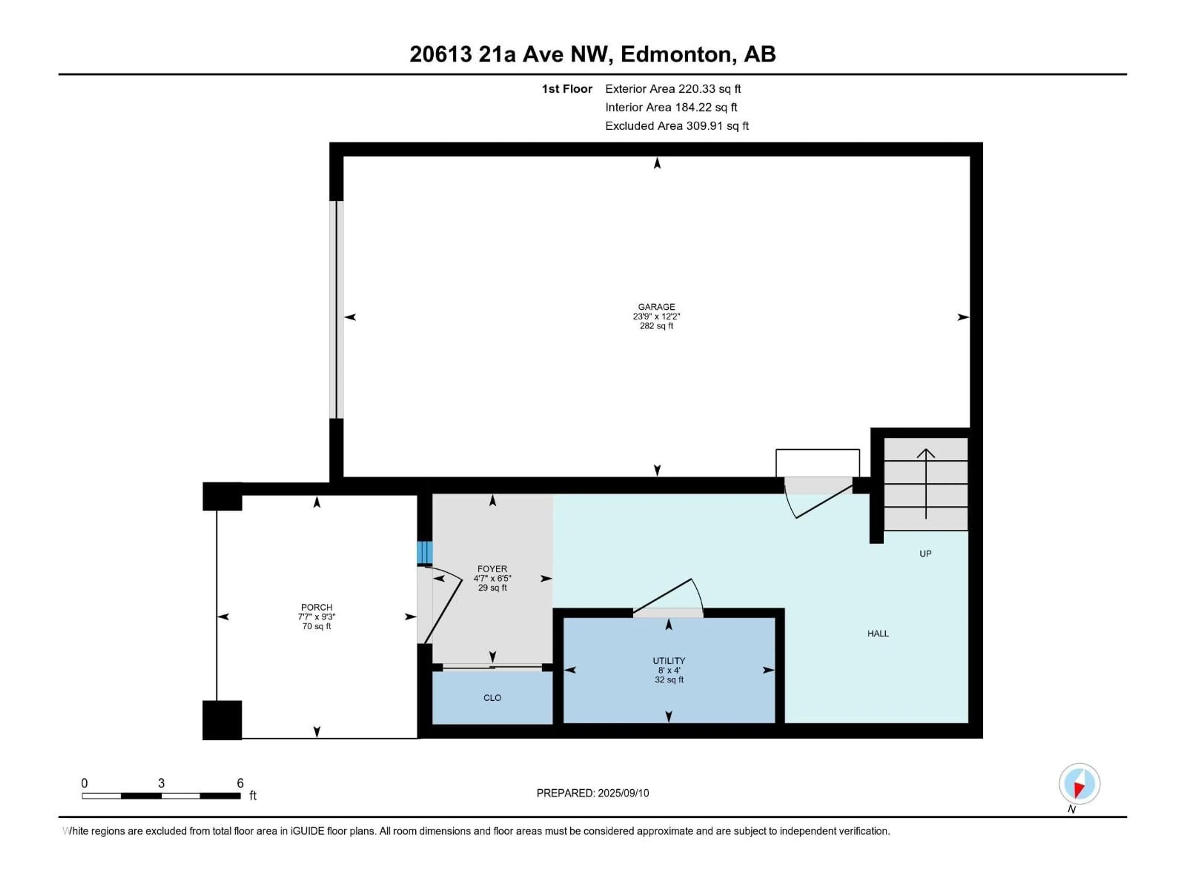 Floor plan for NW - 20613 21A AV, Edmonton Alberta T6M1N3