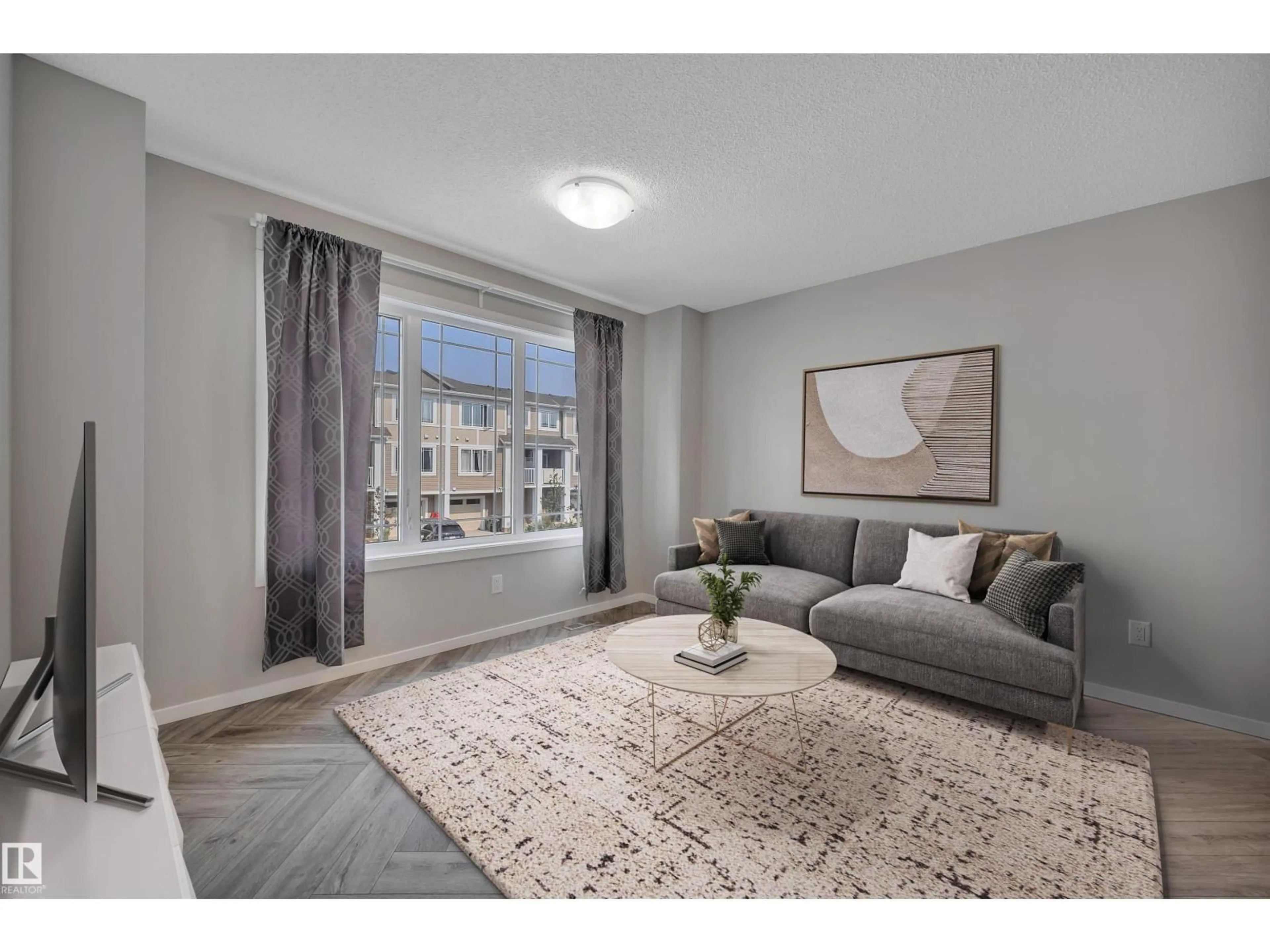 Living room with furniture, unknown for NW - 20613 21A AV, Edmonton Alberta T6M1N3