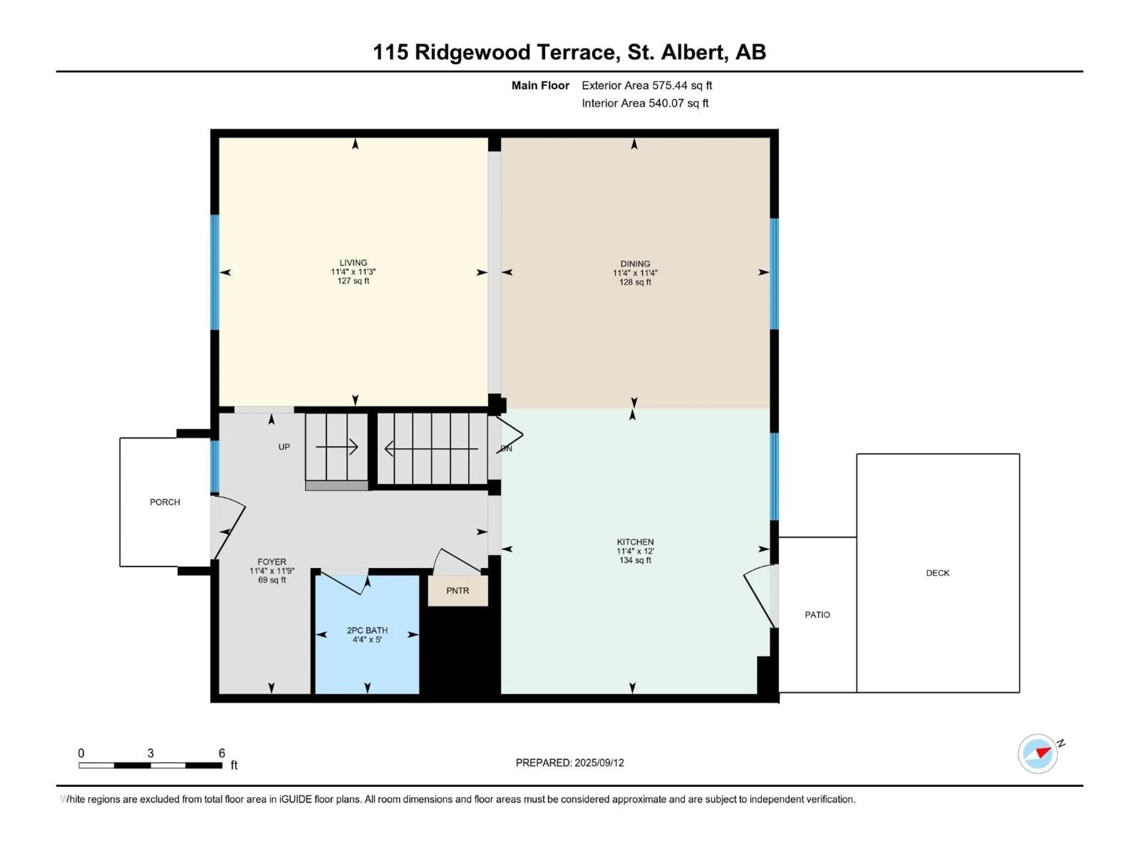 Floor plan for 115 RIDGEWOOD TC, St. Albert Alberta T8N0E9