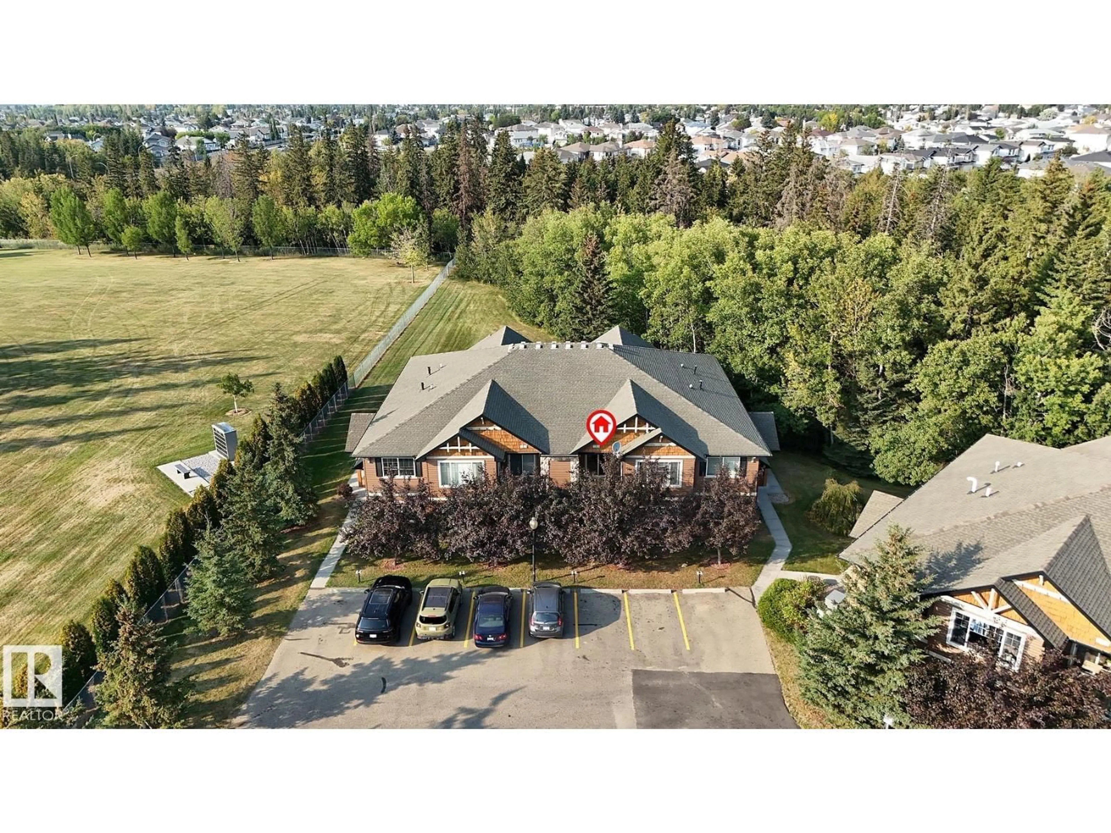 A pic from outside/outdoor area/front of a property/back of a property/a pic from drone, unknown for 27 SILVER BERRY RD, Edmonton Alberta T6T0B7