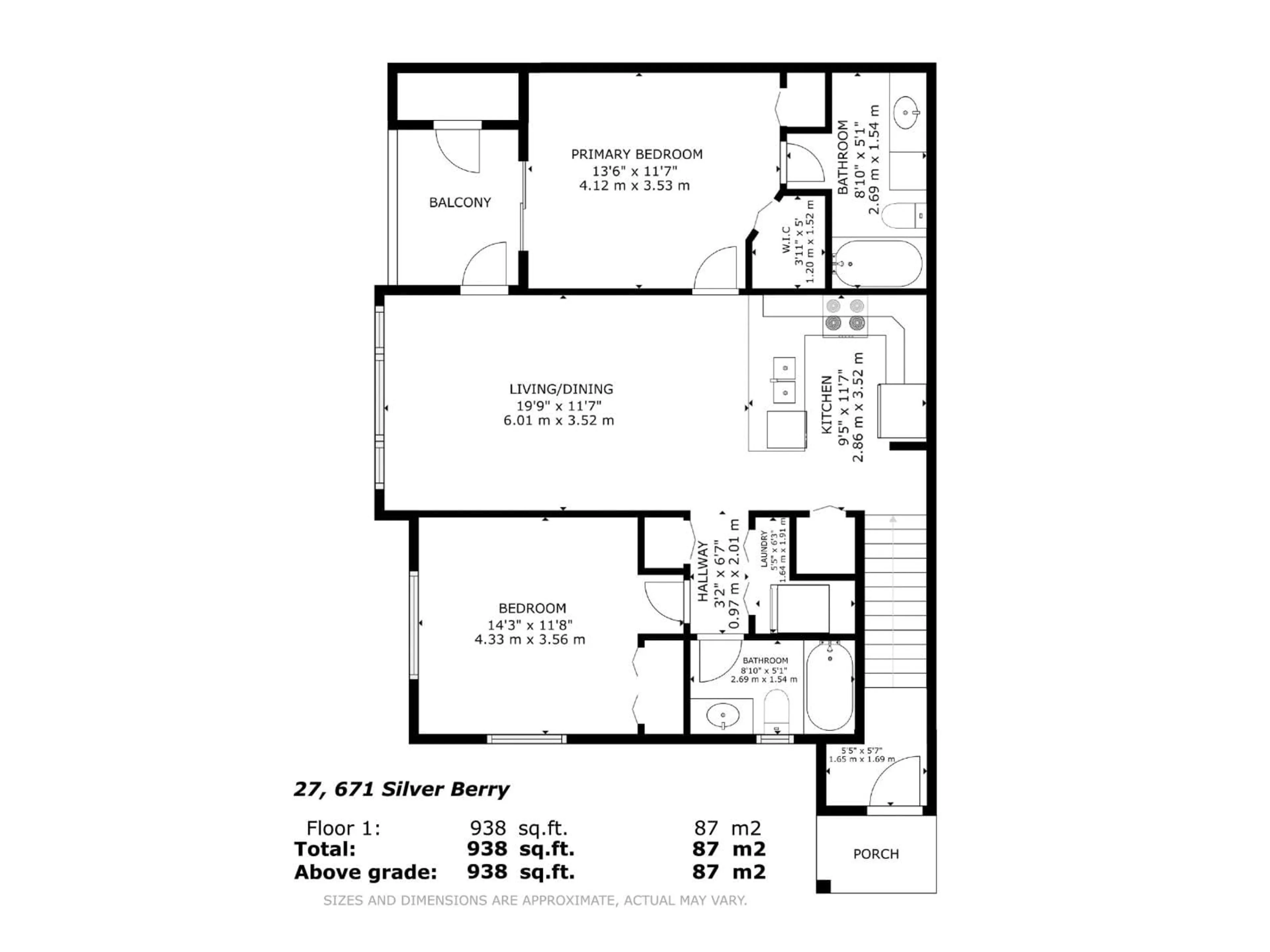 Floor plan for 27 SILVER BERRY RD, Edmonton Alberta T6T0B7