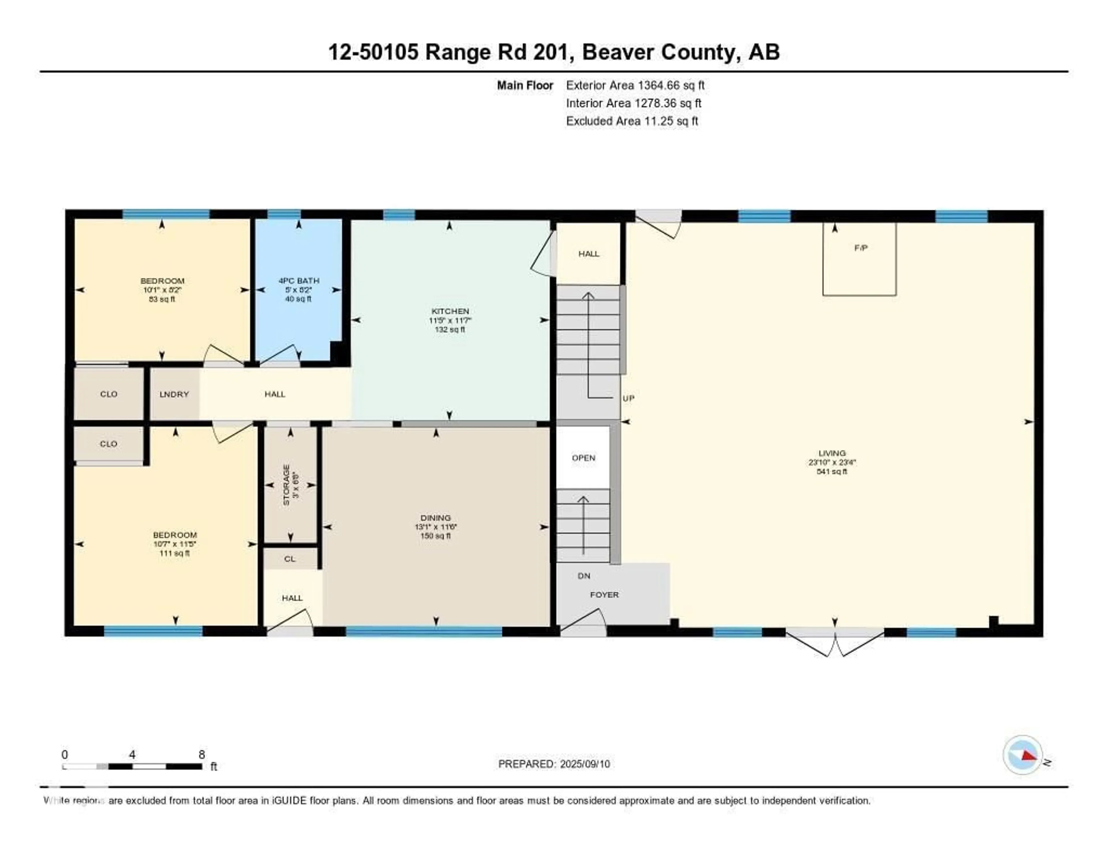 Floor plan for 12-50105 RANGE ROAD 201, Rural Beaver County Alberta T0B4J2