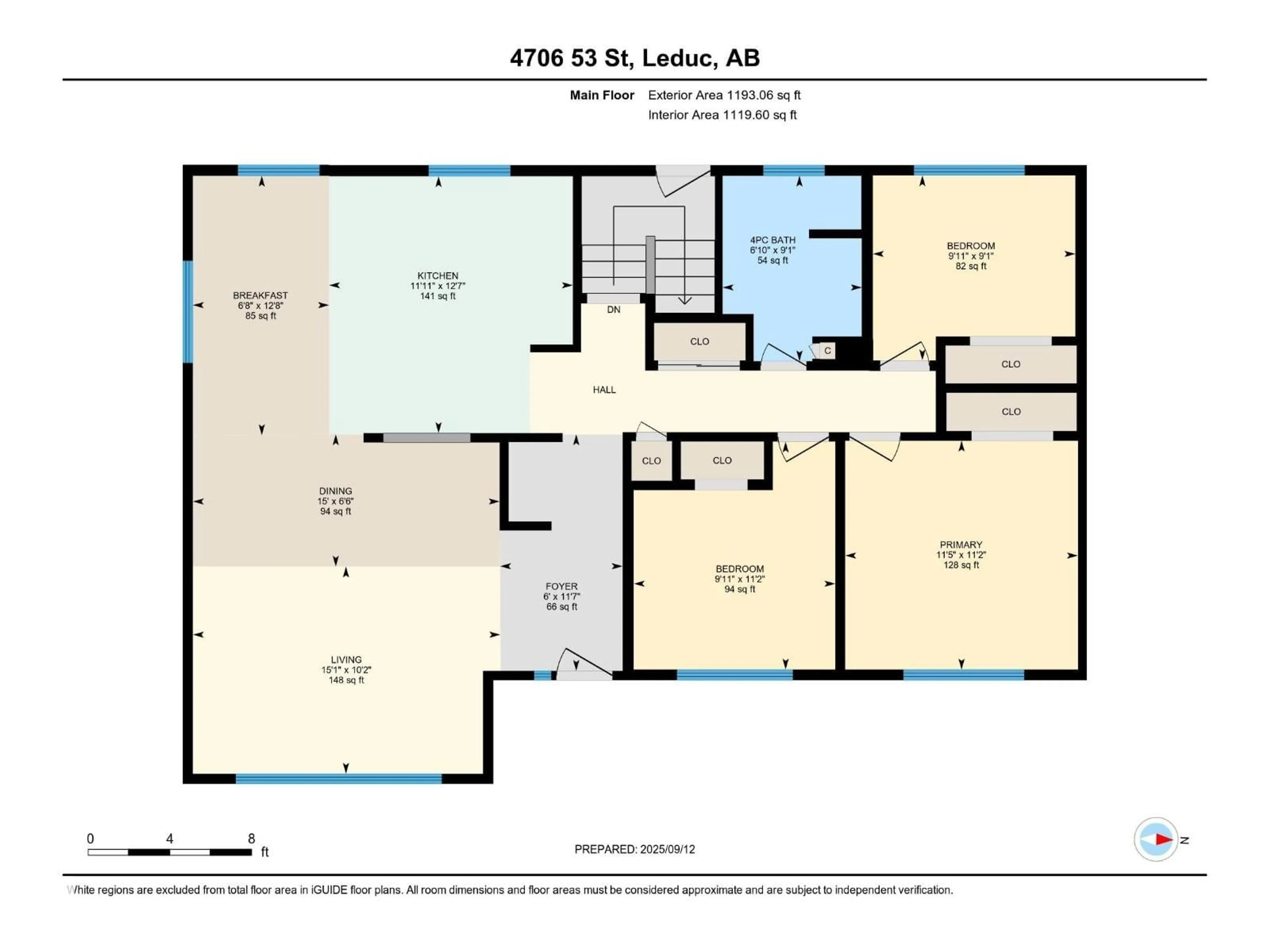 Floor plan for 4706 53 ST, Leduc Alberta T9E5E4
