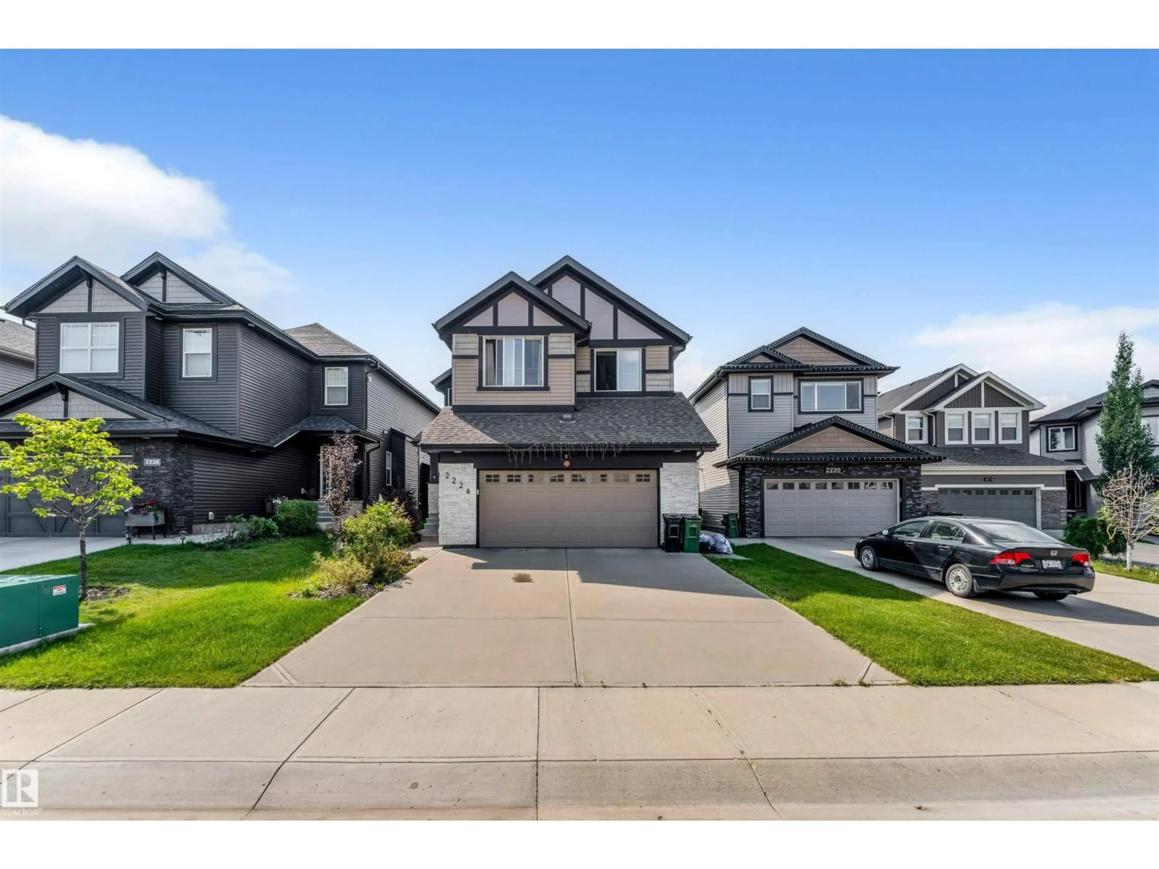 A pic from outside/outdoor area/front of a property/back of a property/a pic from drone, street for SW - 2224 55 ST, Edmonton Alberta T6X2H9