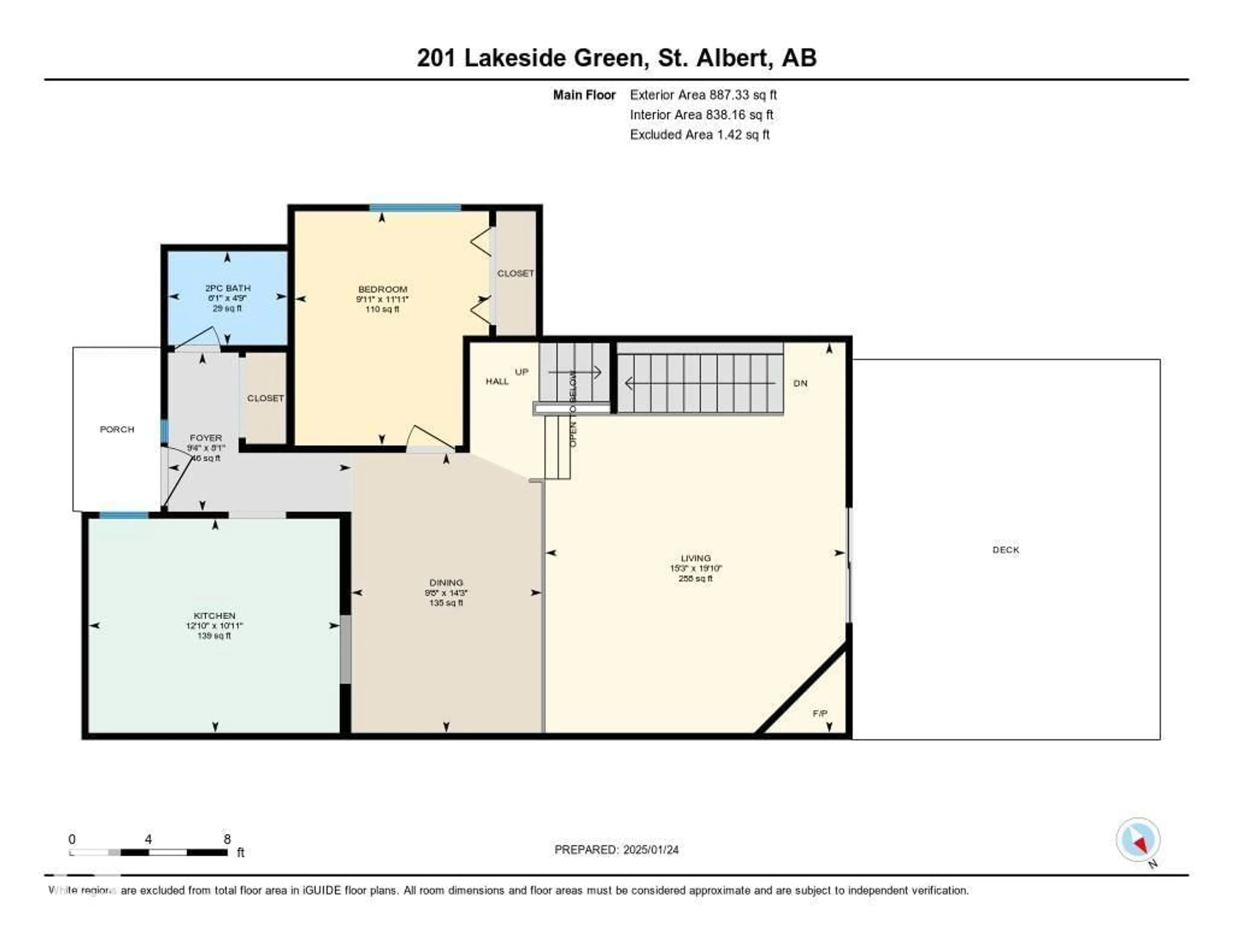 Floor plan for 201 LAKESIDE GR, St. Albert Alberta T8N3T3