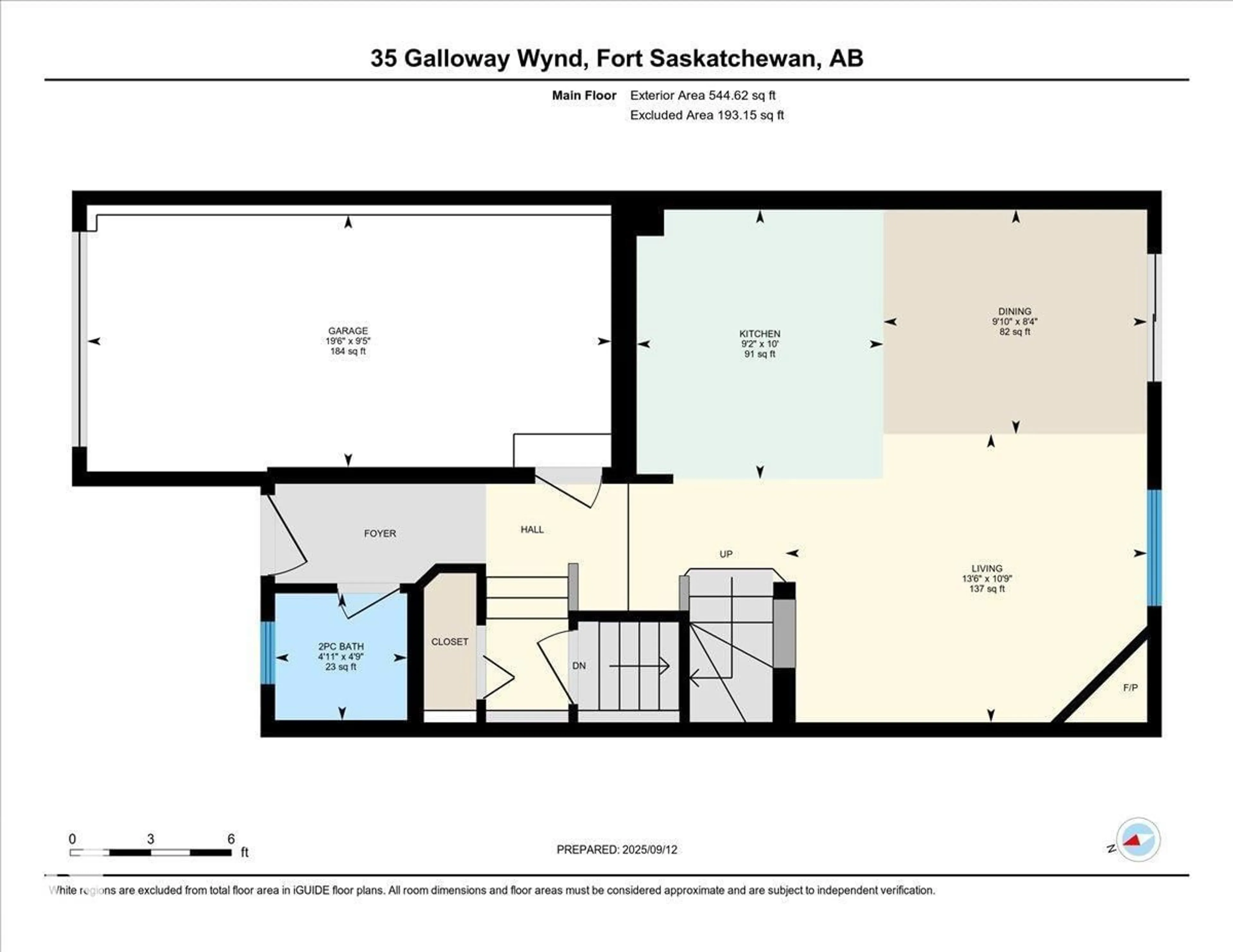 Floor plan for 35 GALLOWAY WD, Fort Saskatchewan Alberta T8L0A3