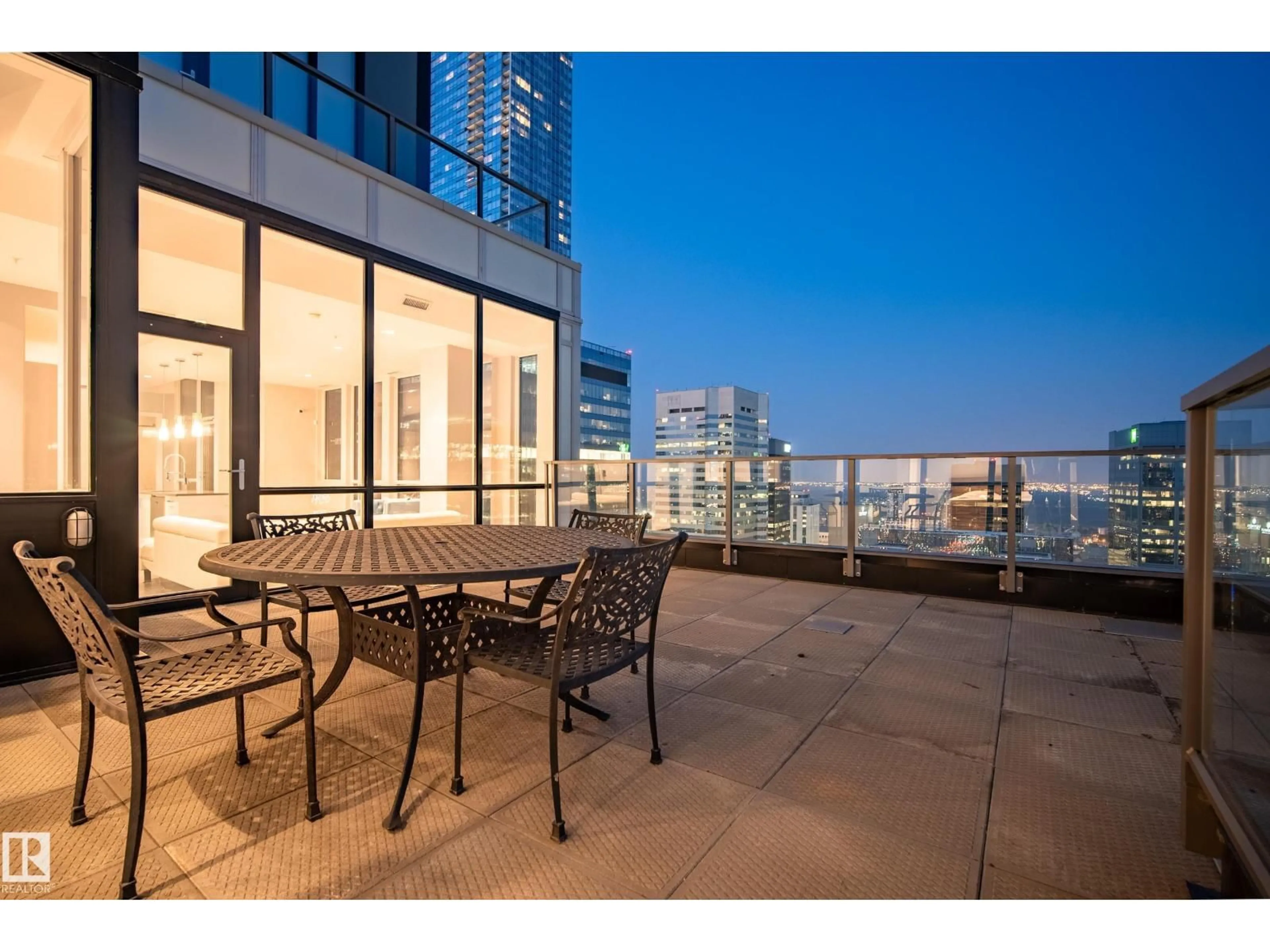 Patio, water/lake/river/ocean view for 10238 - 2901 103 ST, Edmonton Alberta T5J0G6