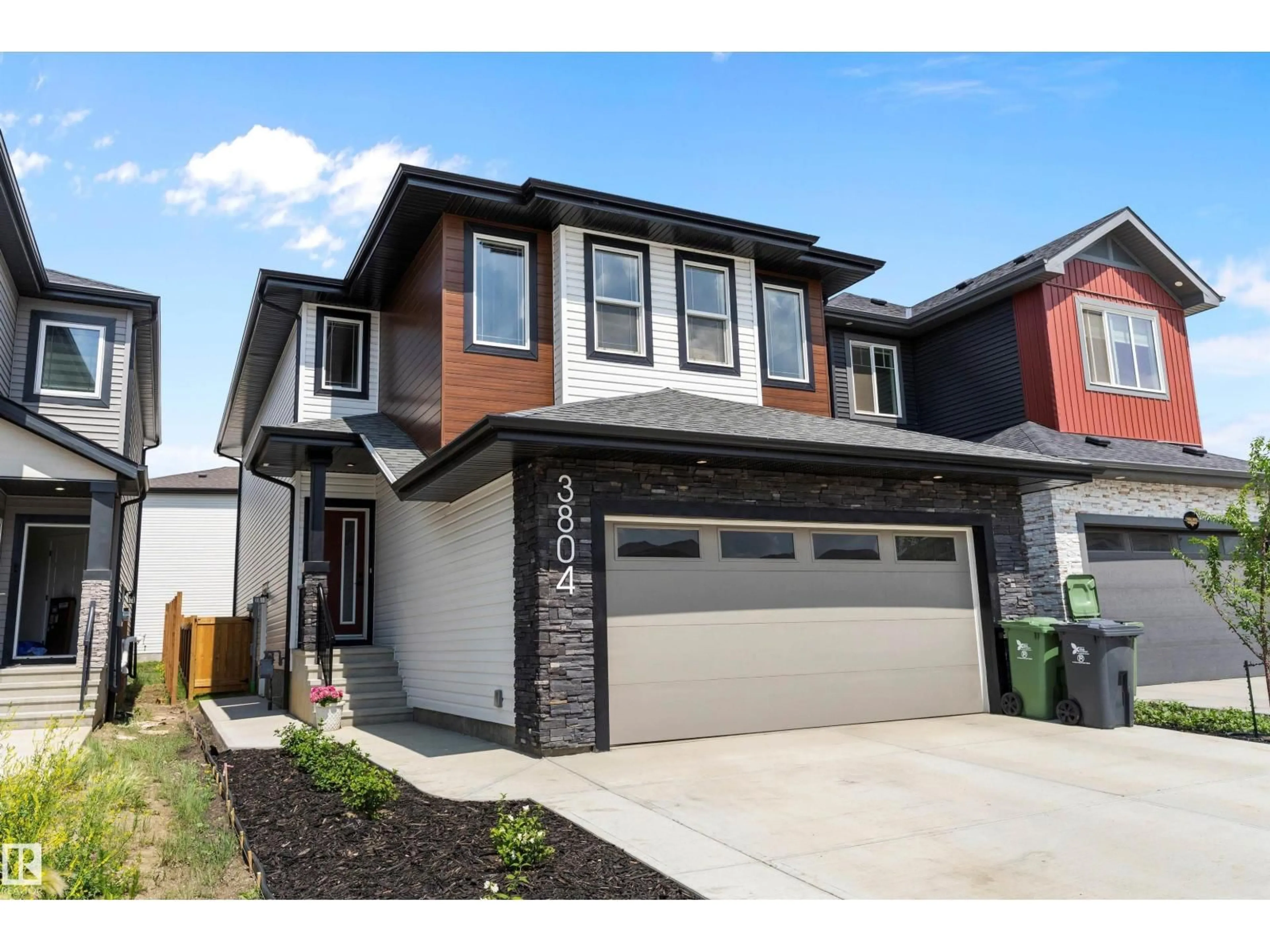 Home with vinyl exterior material, street for 3804 42 AV, Beaumont Alberta T4X2Z6