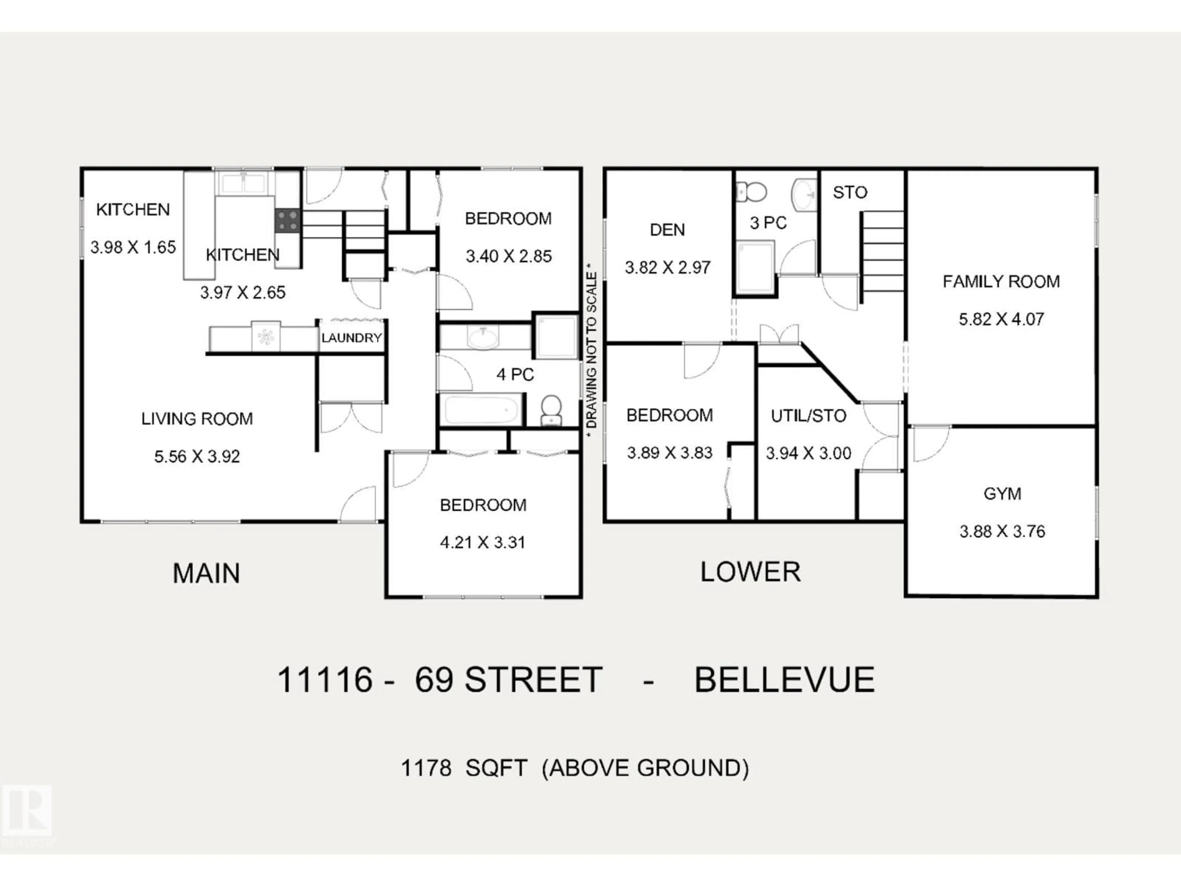 Floor plan for 11116 69 ST, Edmonton Alberta T5B1R4
