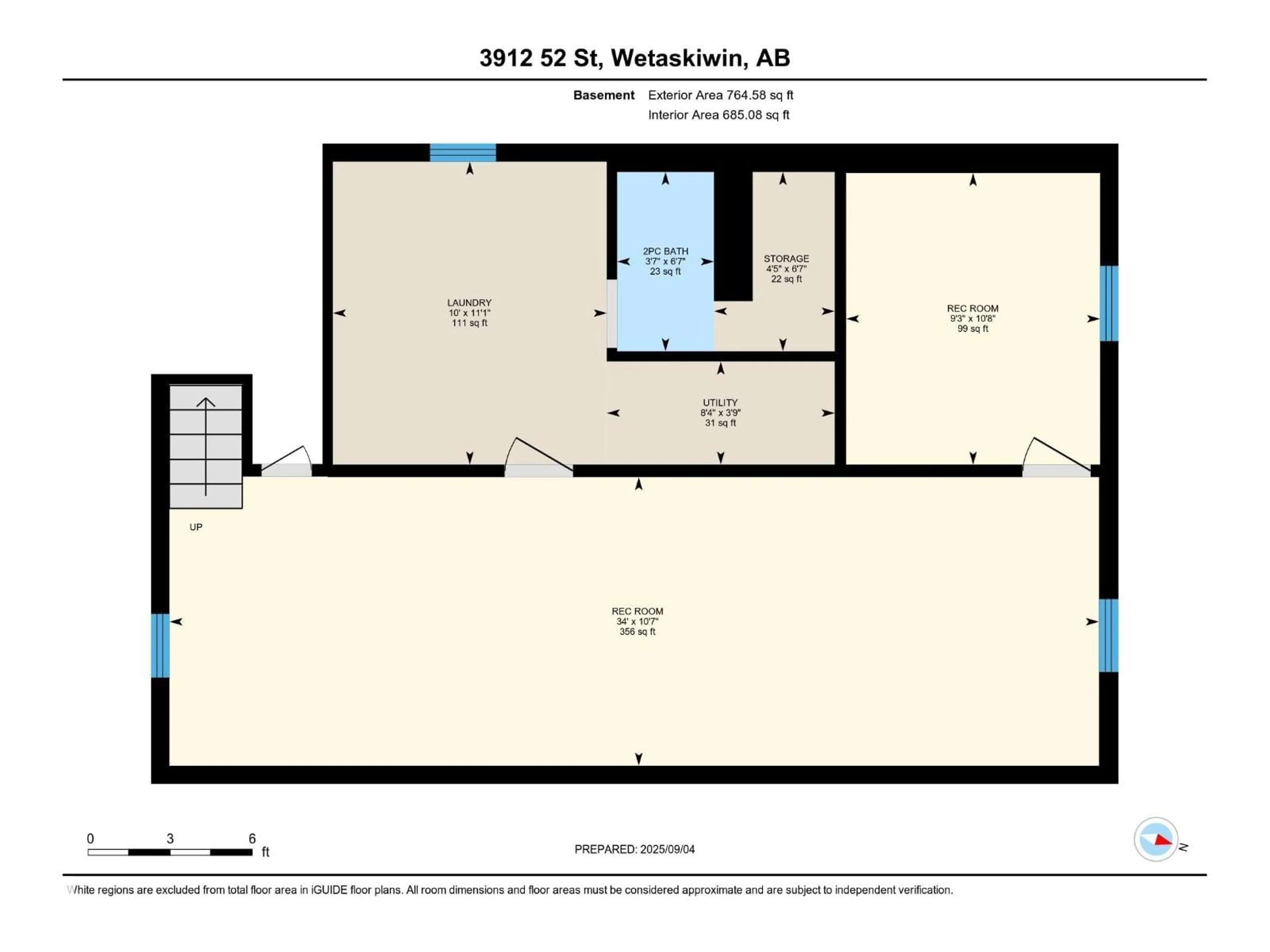 Floor plan for 3912 52 ST, Wetaskiwin Alberta T9A1M6