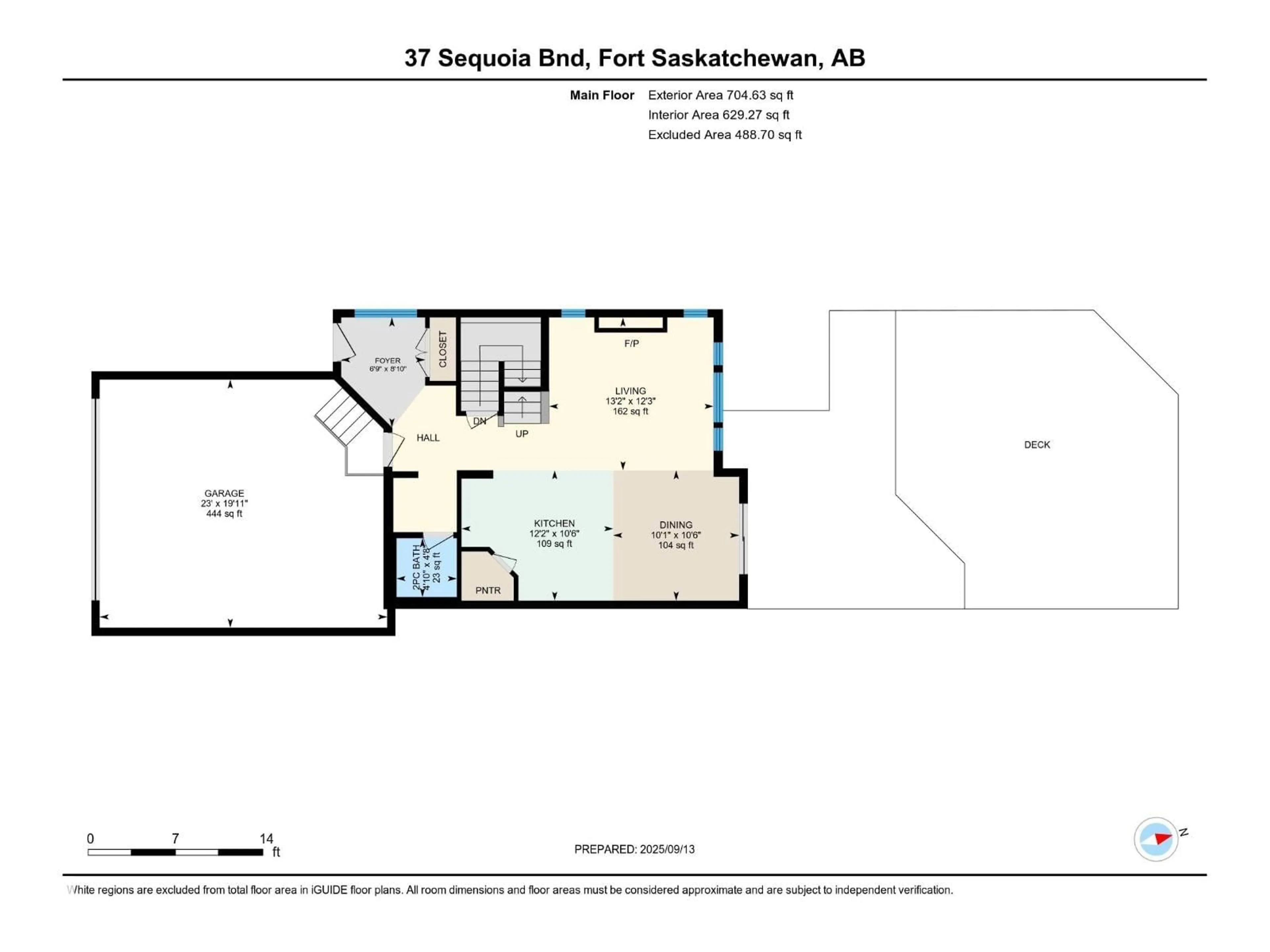 Floor plan for 37 SEQUOIA BN, Fort Saskatchewan Alberta T8L0J2