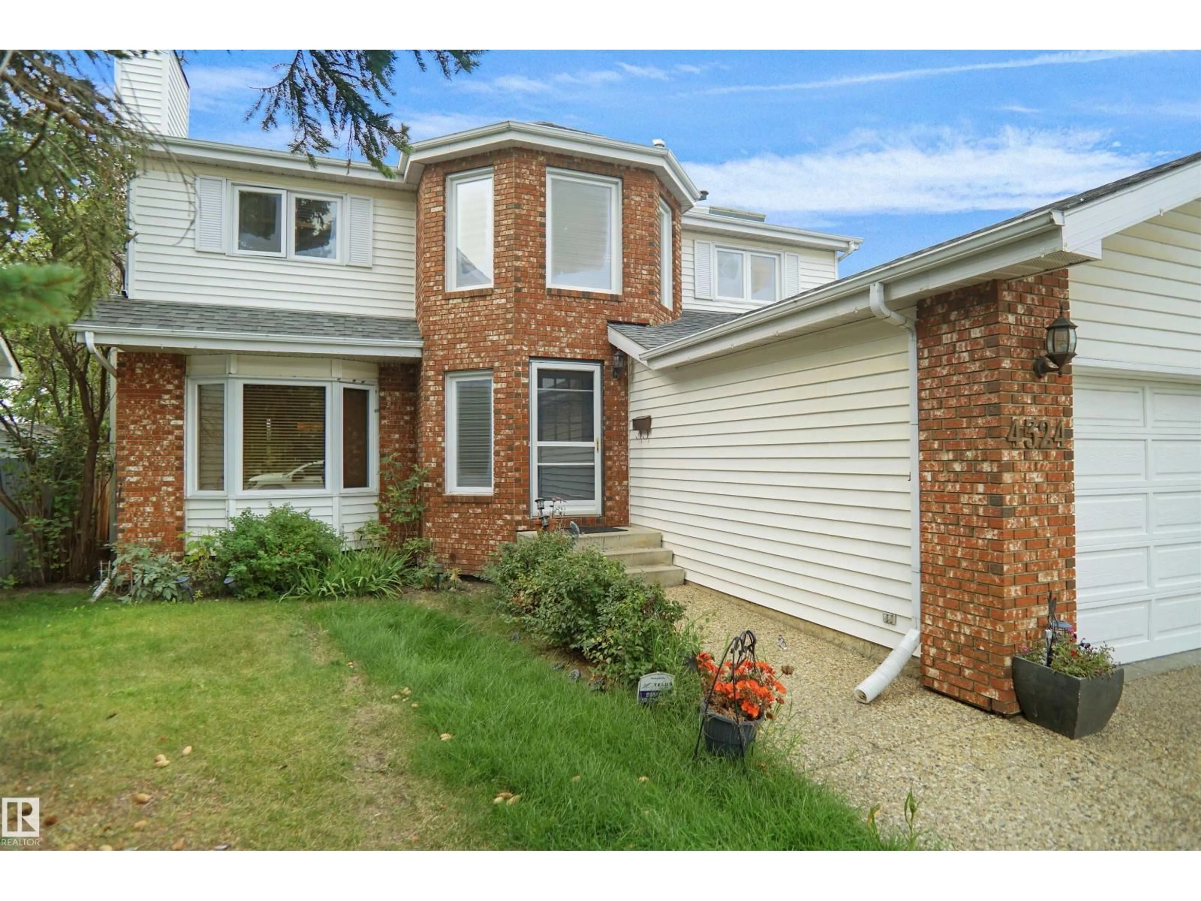 Home with brick exterior material, street for 4324 33 ST, Edmonton Alberta T6T1B5