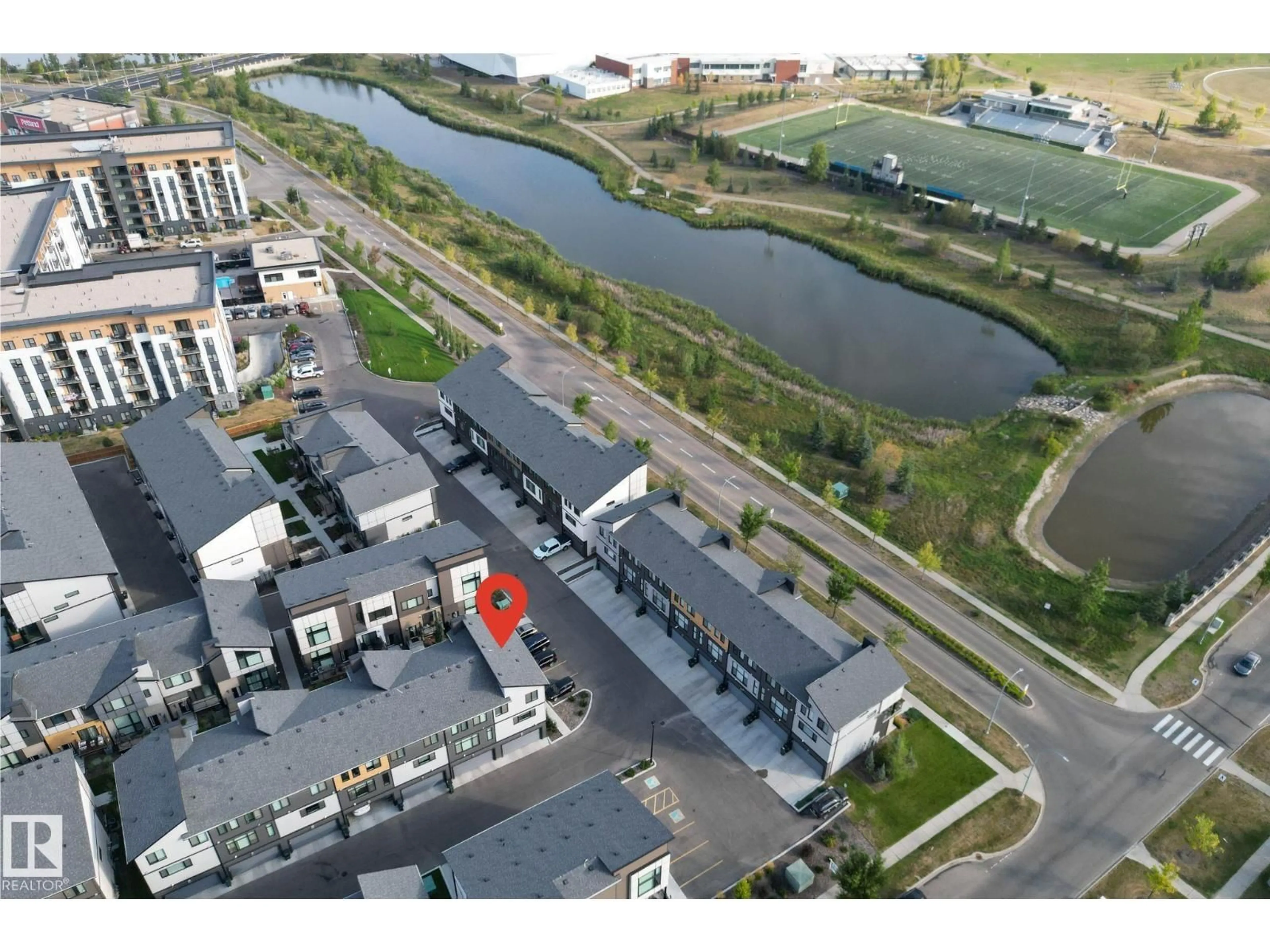 A pic from outside/outdoor area/front of a property/back of a property/a pic from drone, unknown for 50 - 73 EBONY BV, Sherwood Park Alberta T8H2X4