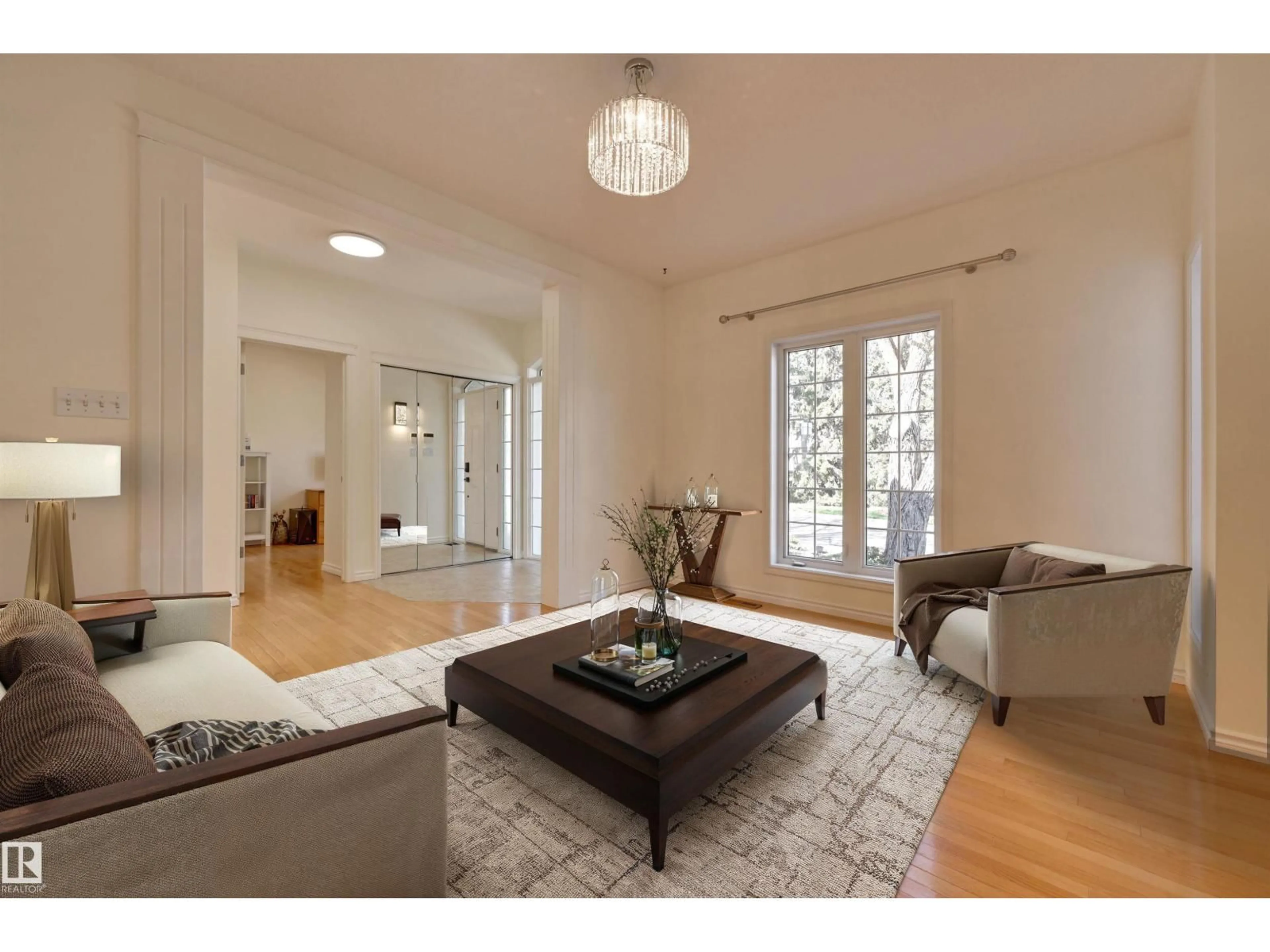 Living room with furniture, unknown for 11729 71A AV, Edmonton Alberta T6G2W5
