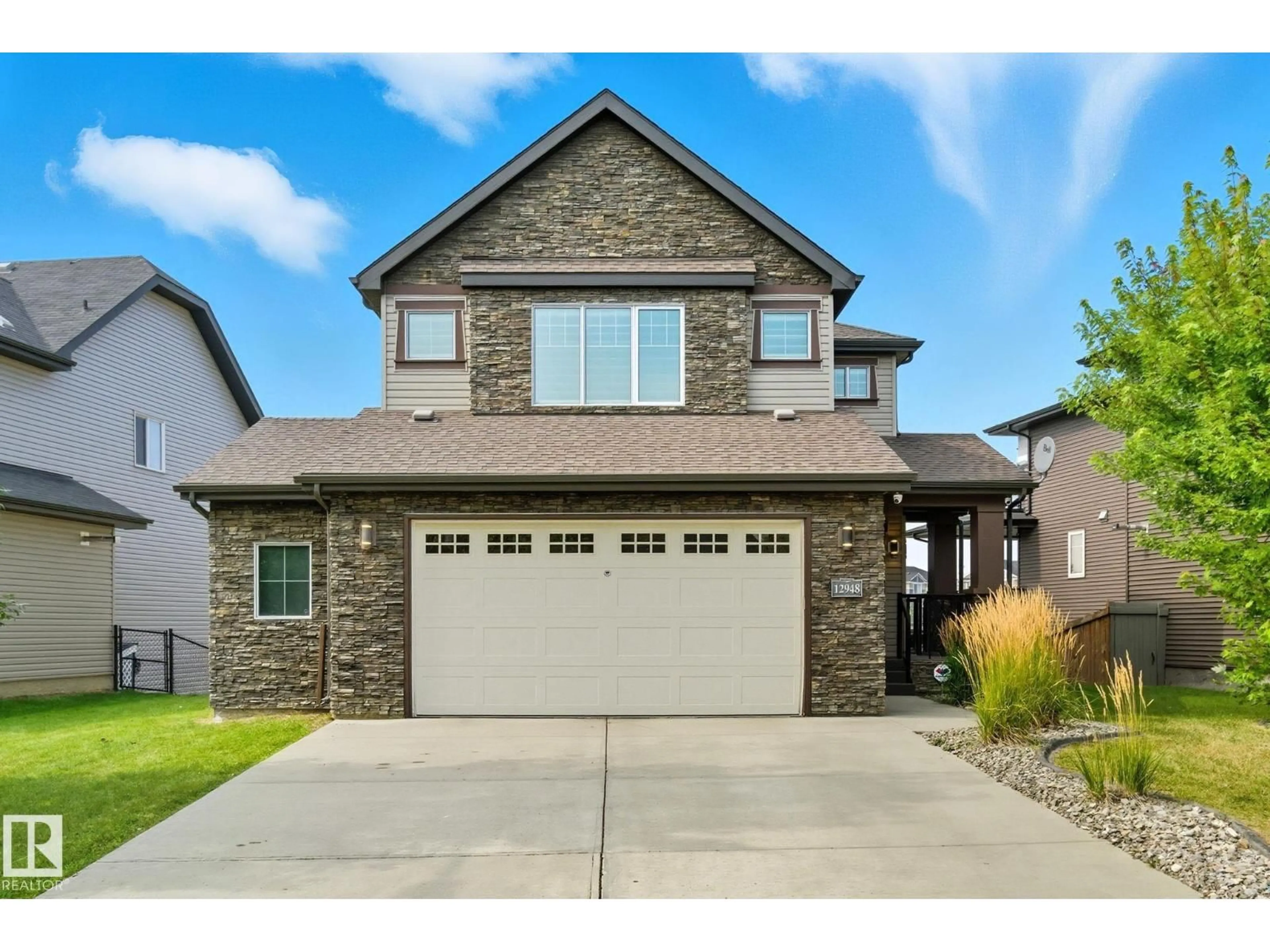 Home with brick exterior material, street for 12948 202 ST, Edmonton Alberta T5S0E2
