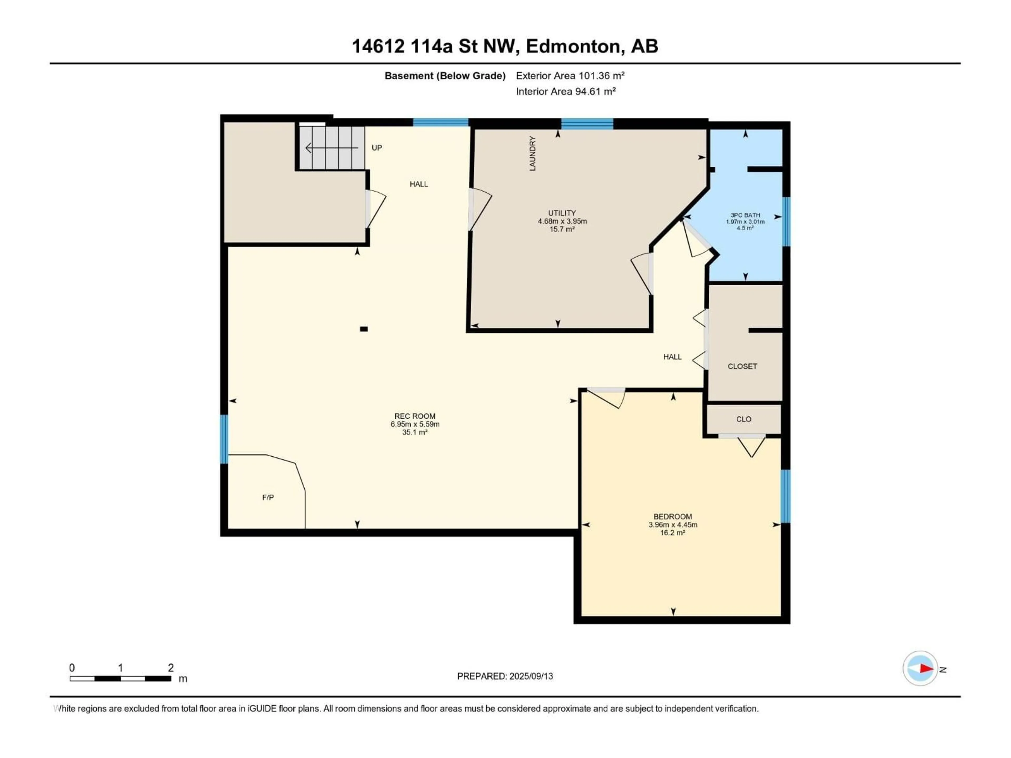 Floor plan for NW - 14612 114A ST, Edmonton Alberta T5X1R2