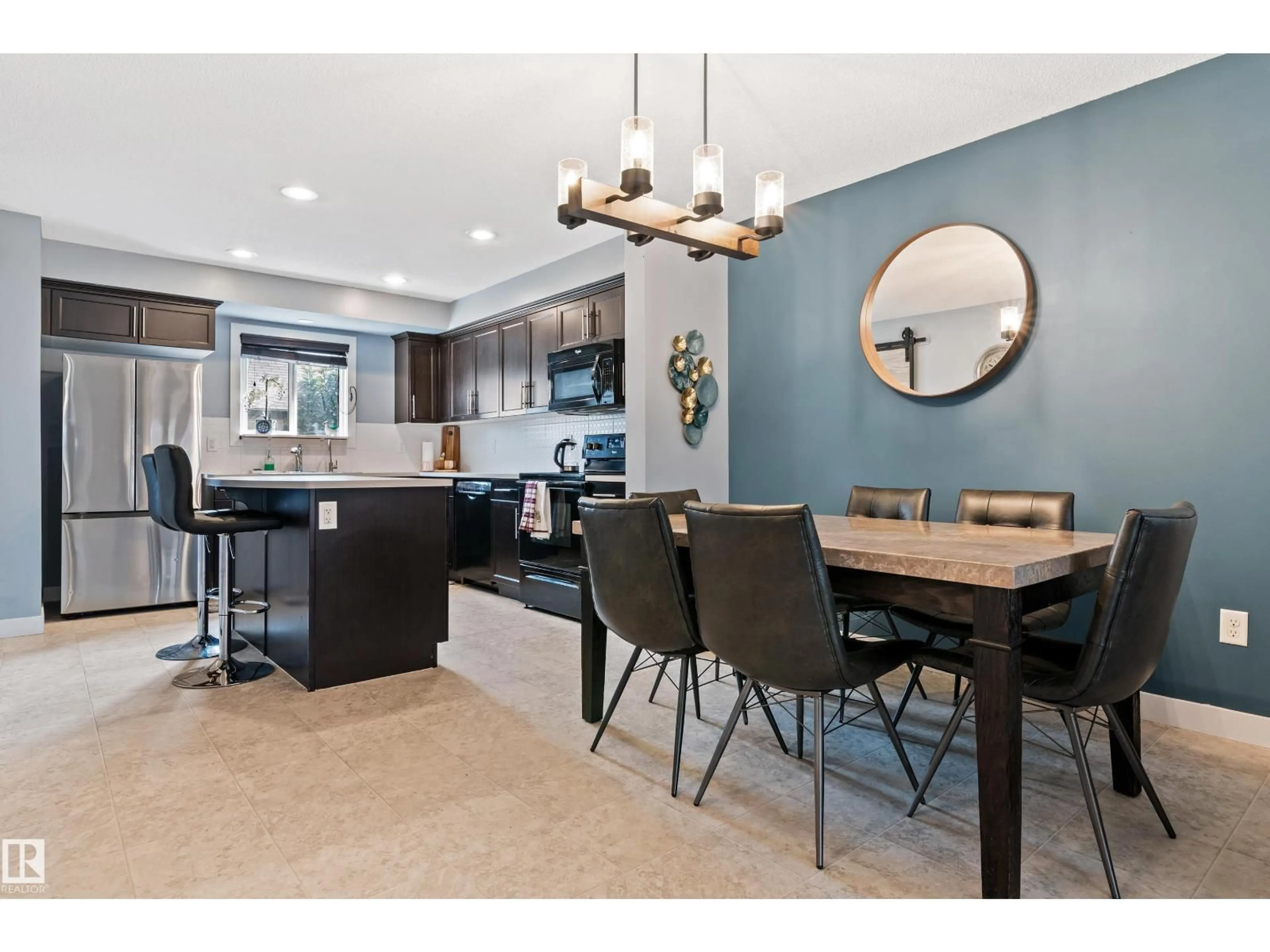 Open concept kitchen, unknown for 327 DESROCHERS BV, Edmonton Alberta T6W3J1