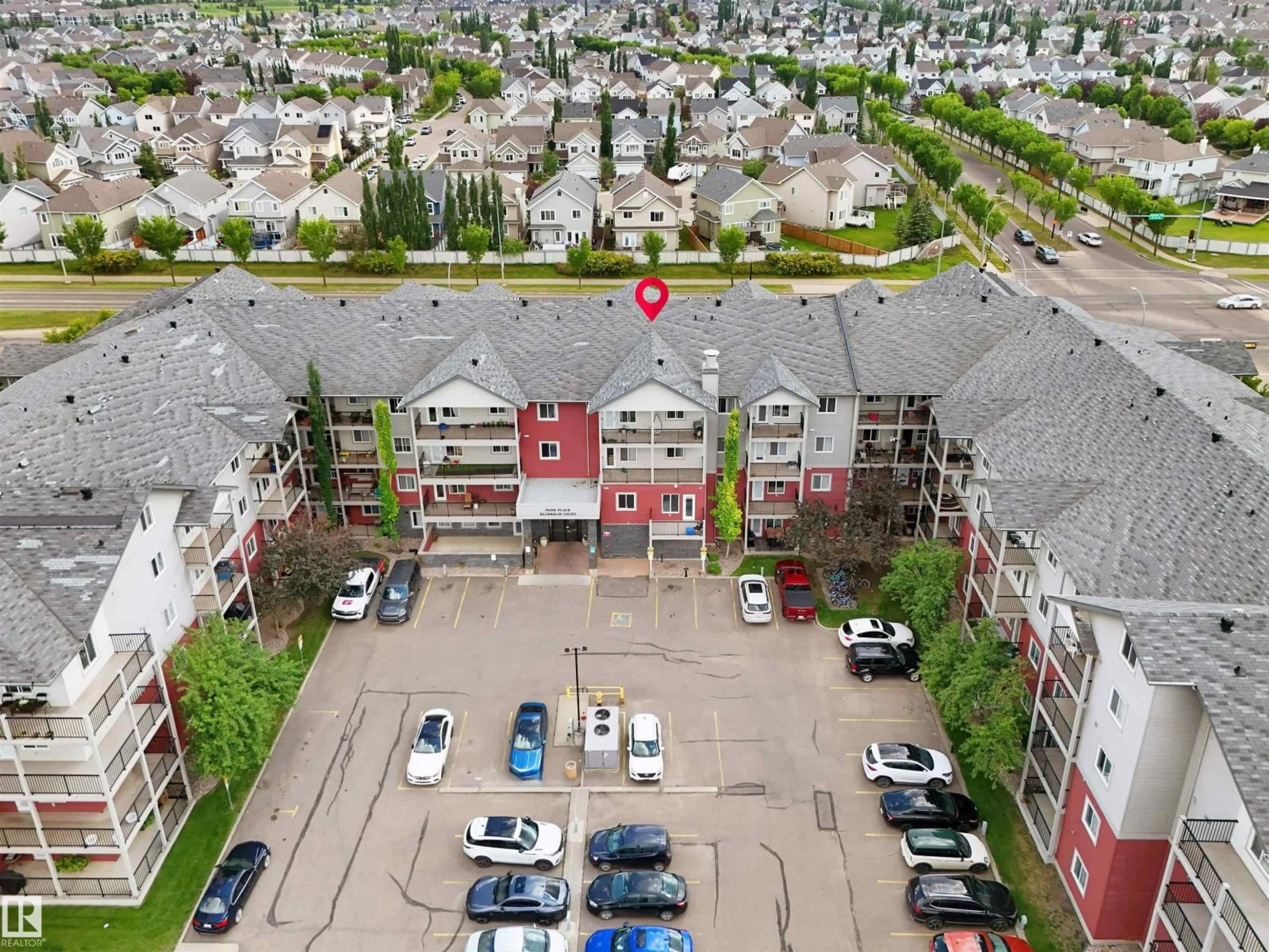 A pic from outside/outdoor area/front of a property/back of a property/a pic from drone, city buildings view from balcony for 430 EDWARDS DR, Edmonton Alberta T6X0C4