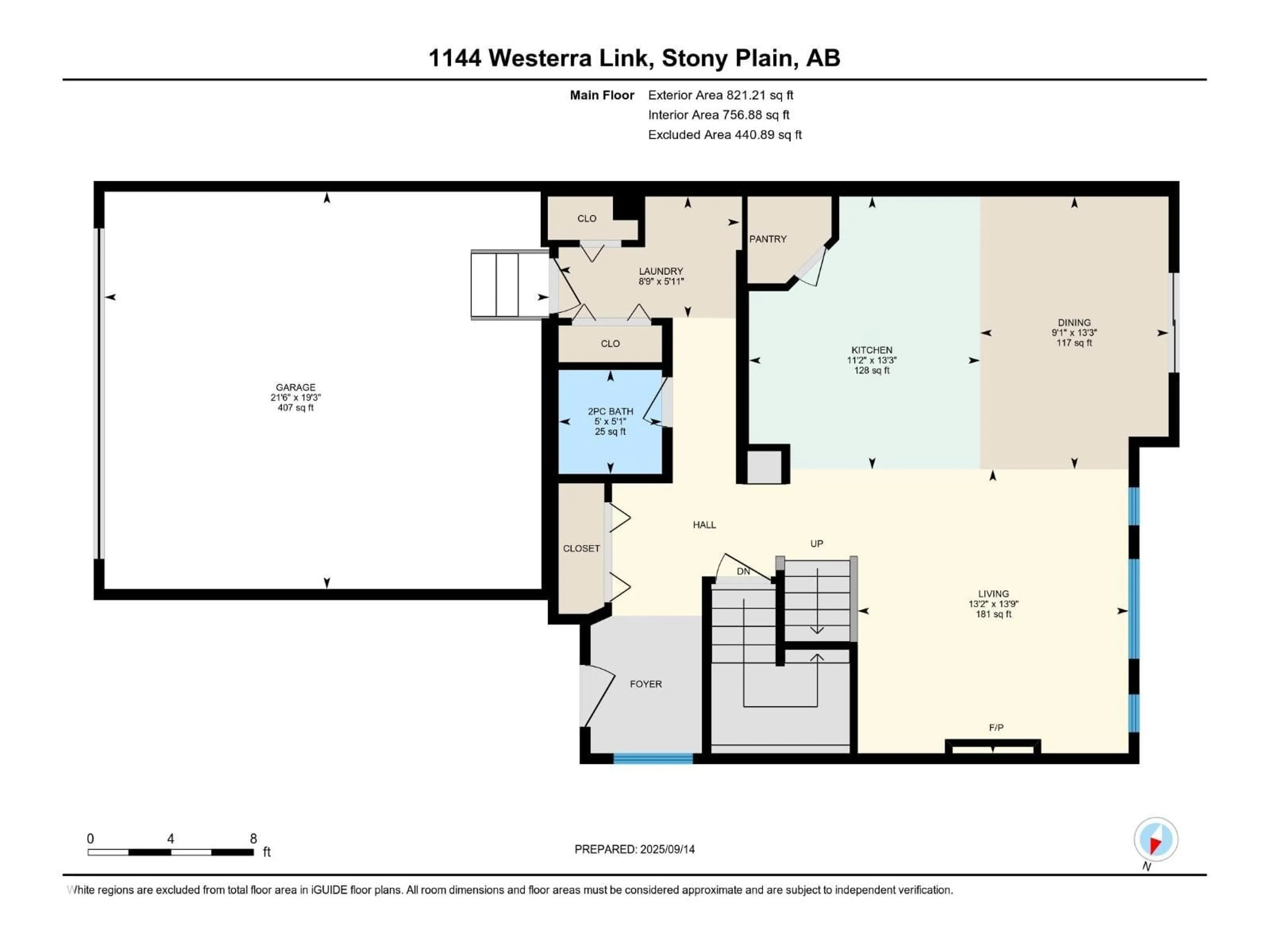 Floor plan for 1144 WESTERRA LI, Stony Plain Alberta T7Z2Z4