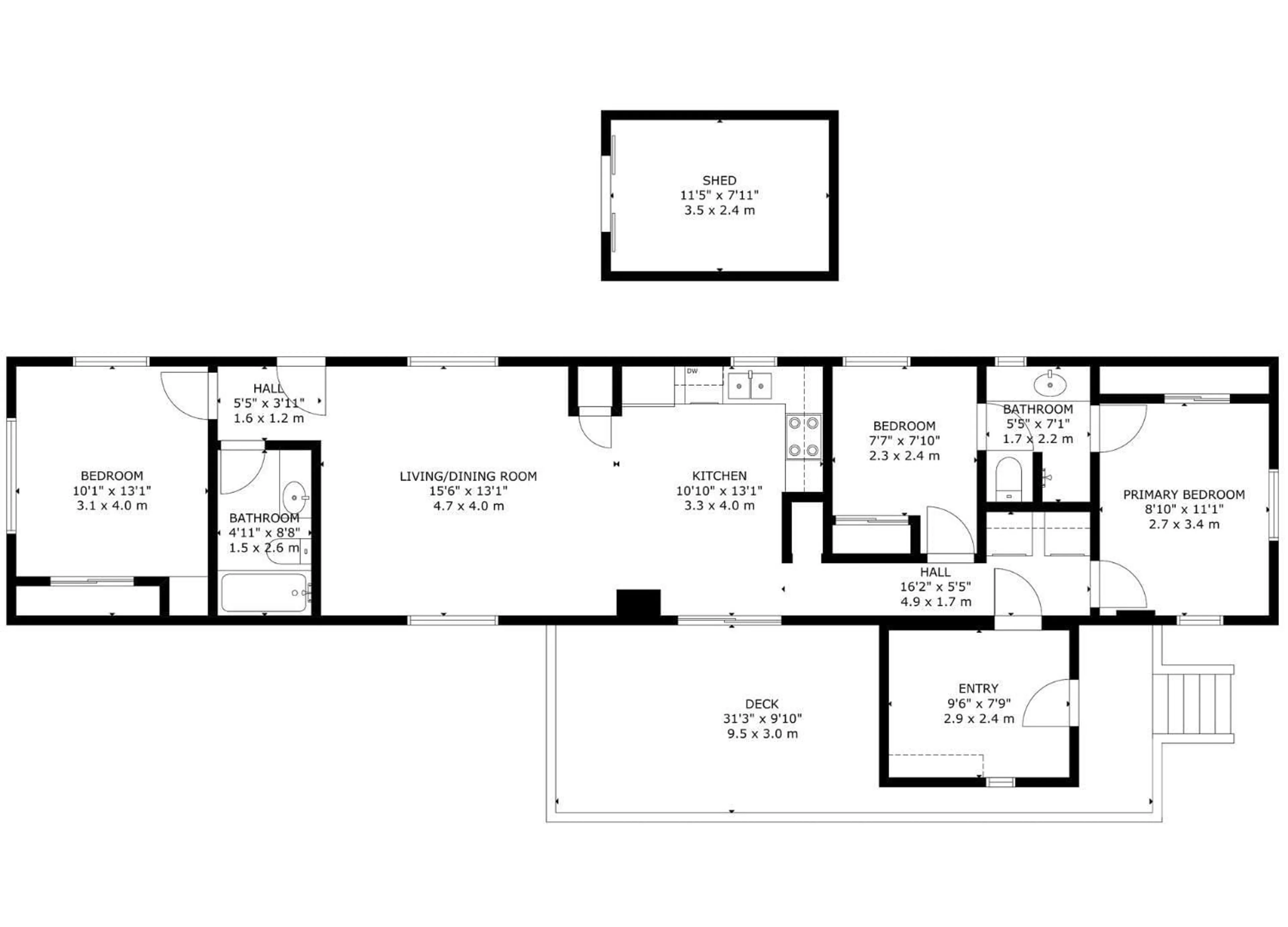 Floor plan for 5231 53 AV, Wabamun Alberta T0E2K0