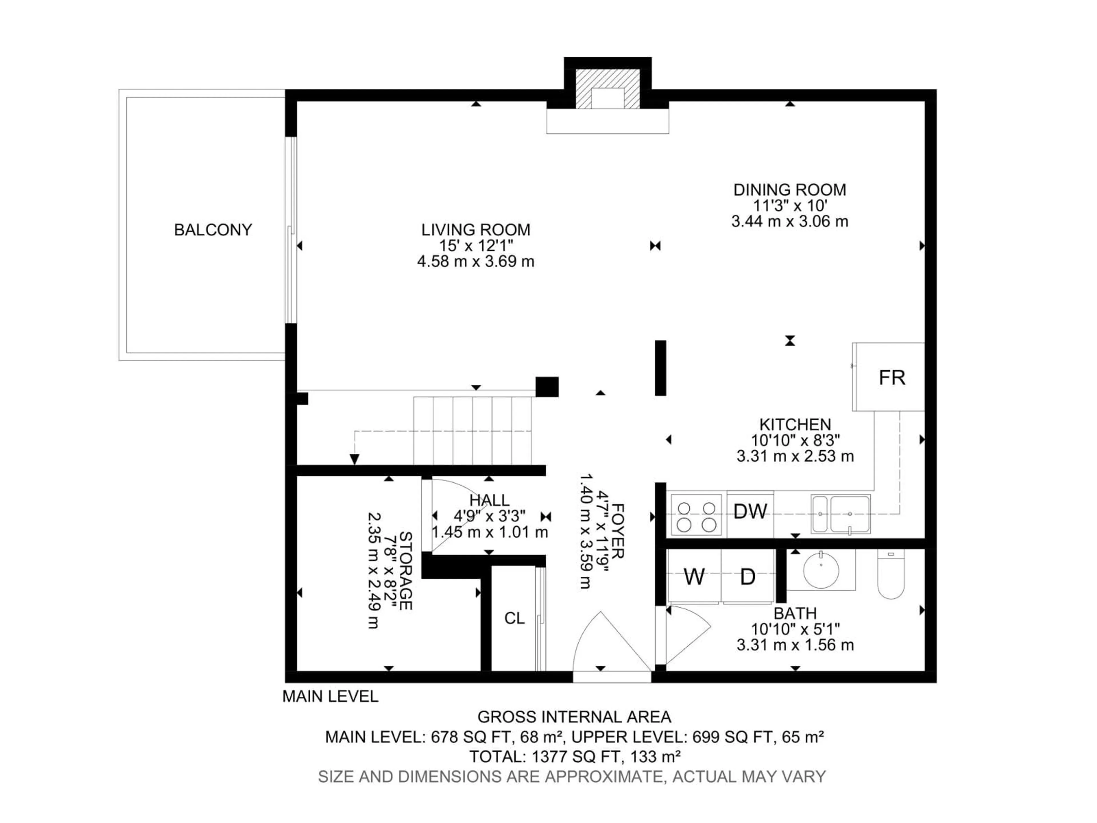 Floor plan for #3 - 10032 113 ST NW, Edmonton Alberta T5K1N8