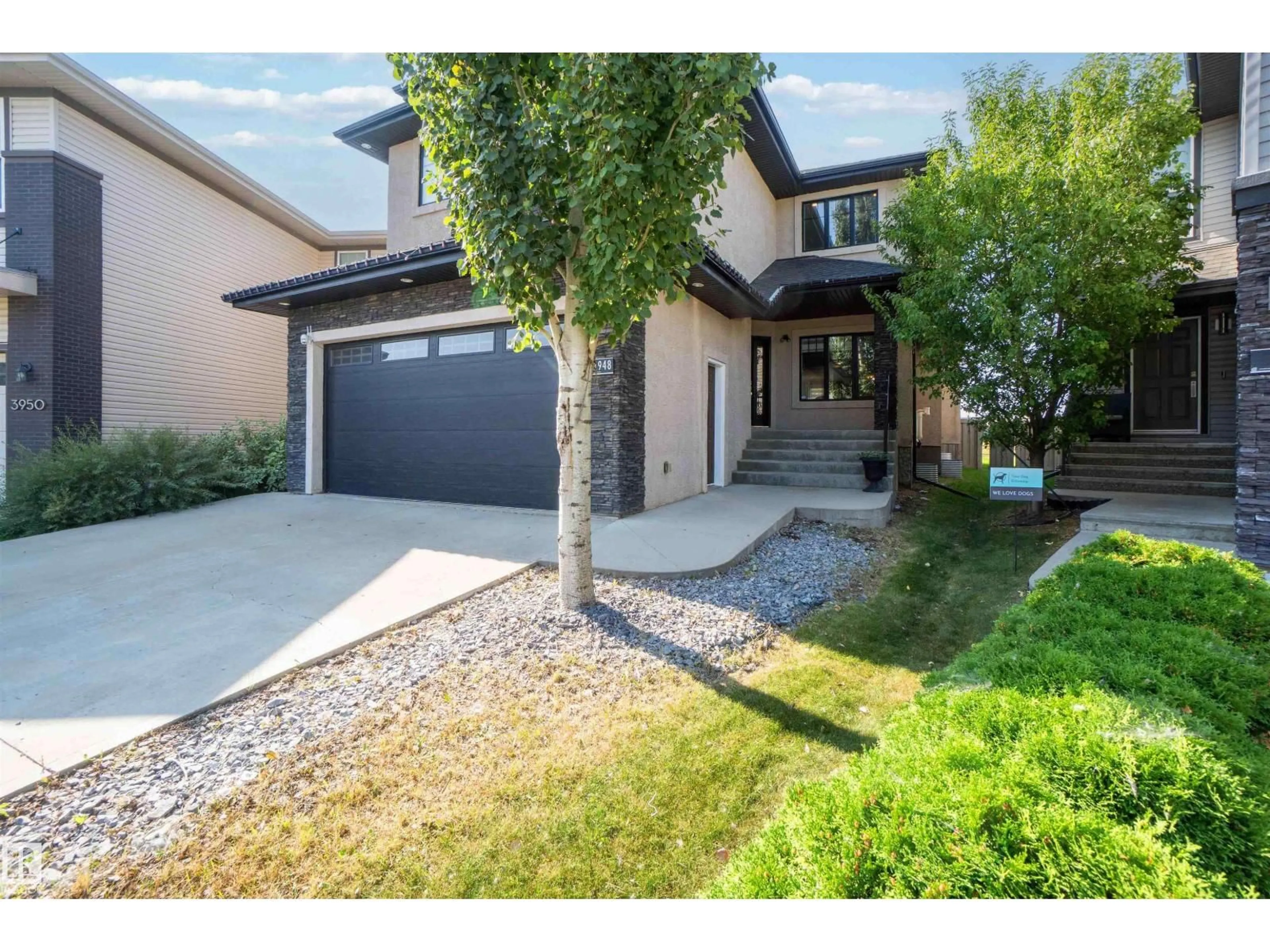 Home with brick exterior material, street for SW - 3948 CLAXTON LO, Edmonton Alberta T6W1Y7