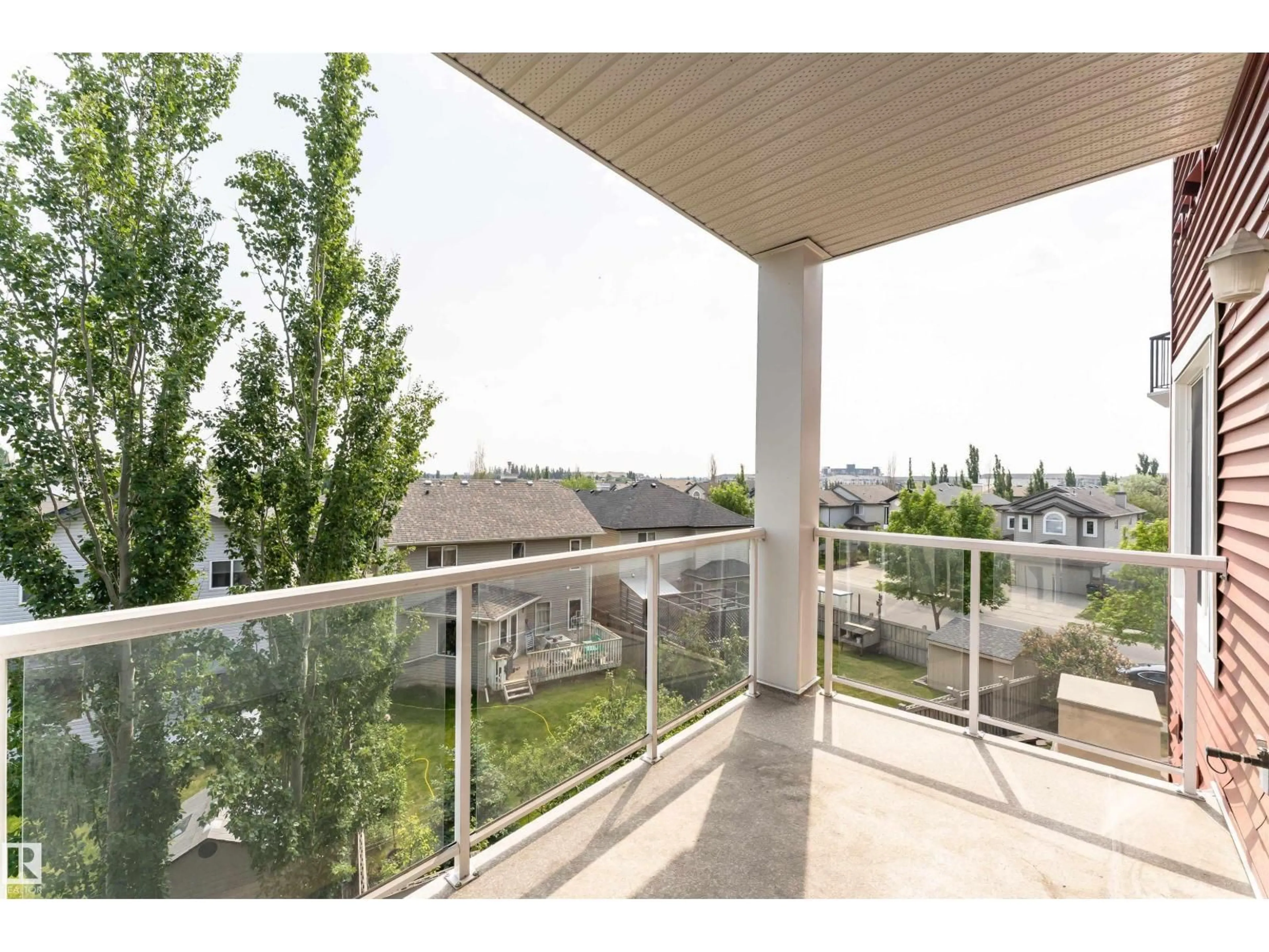 Balcony in the apartment, city buildings view from balcony for 226 - 315 MACEWAN RD, Edmonton Alberta T6W0C5