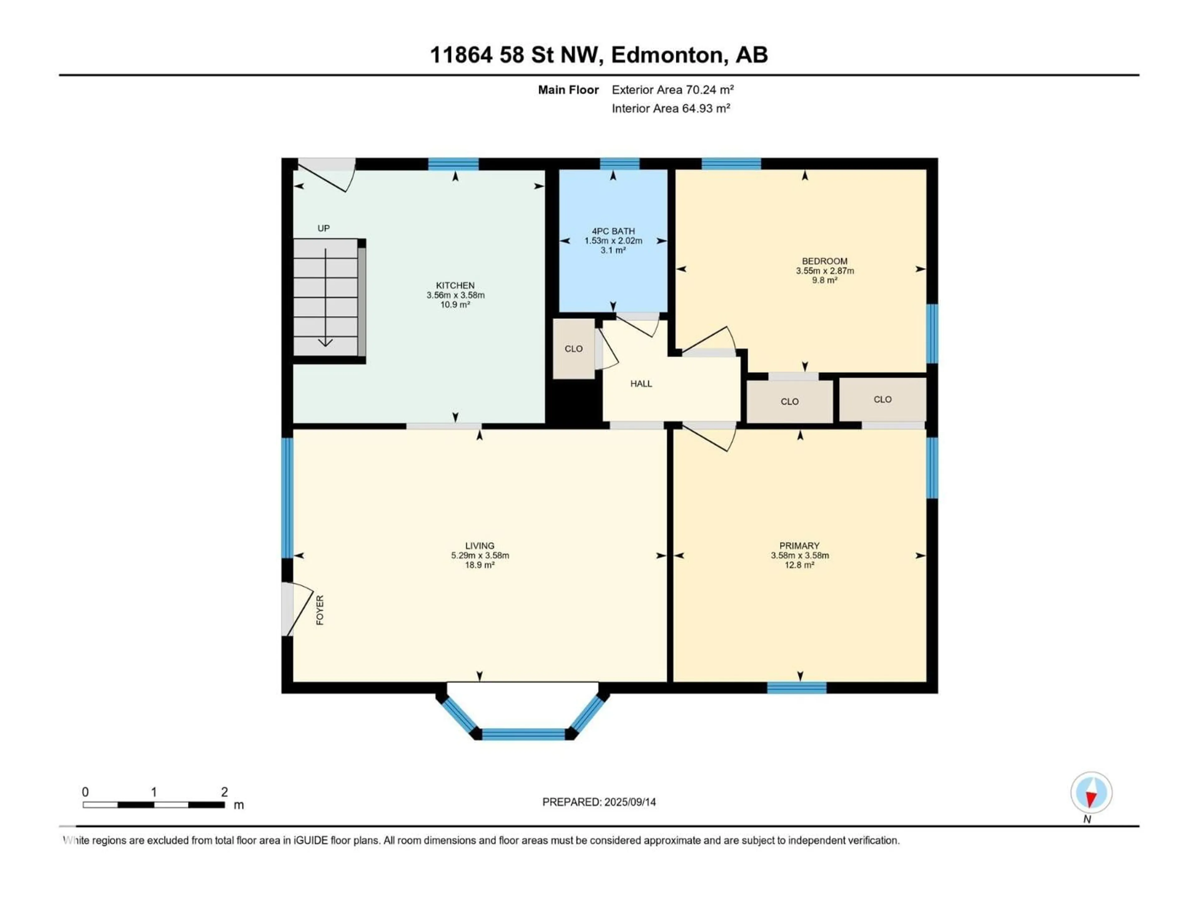 Floor plan for NW - 11864 58 ST, Edmonton Alberta T5W3W7
