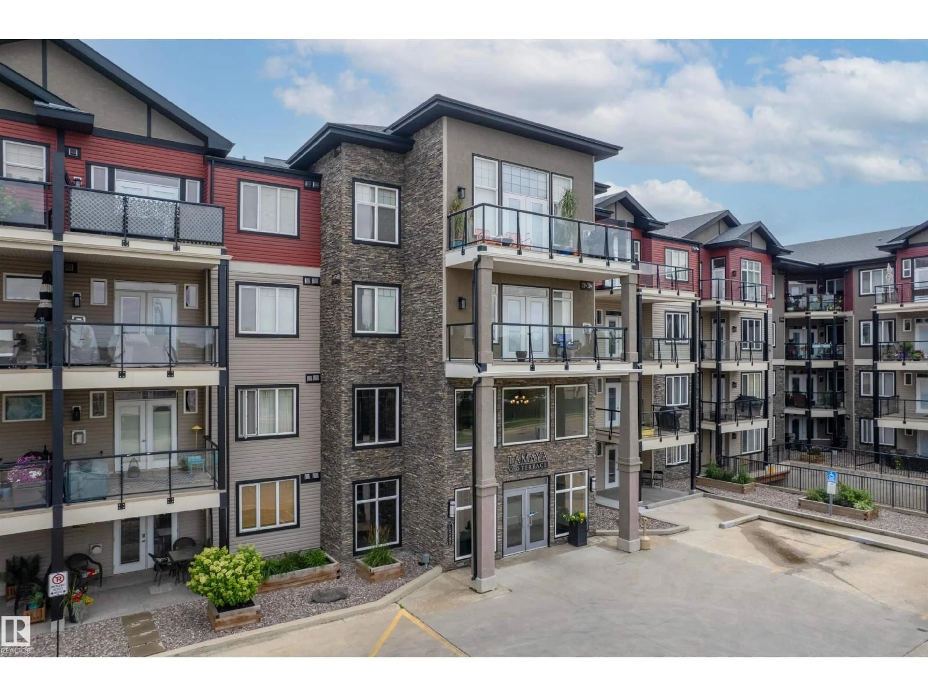 A pic from outside/outdoor area/front of a property/back of a property/a pic from drone, unknown for #419 - 12408 15 AV SW, Edmonton Alberta T6W1X2