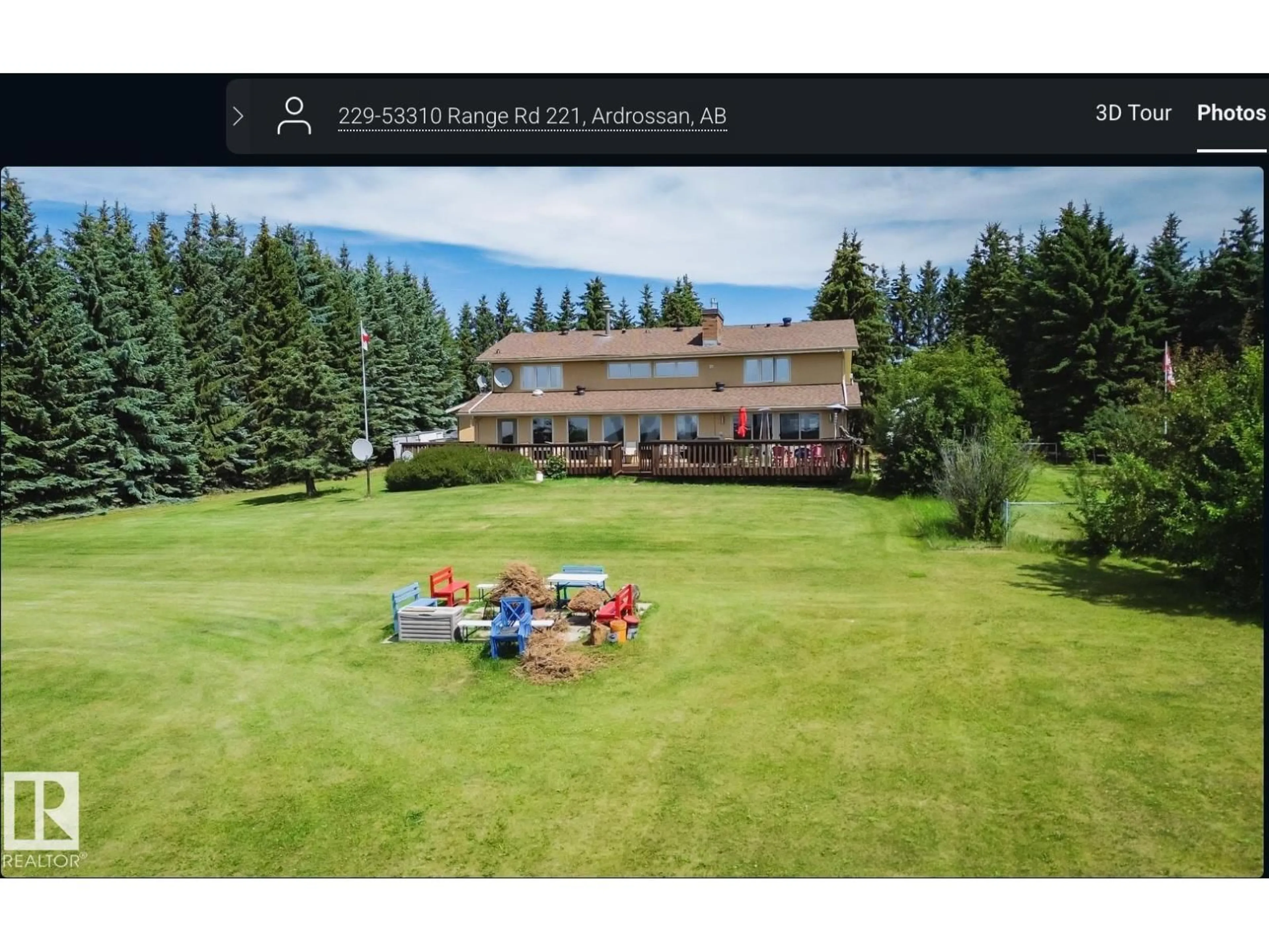 A pic from outside/outdoor area/front of a property/back of a property/a pic from drone, mountain view for 53310 RR 221 229 HUNTER’S HILL, Rural Strathcona County Alberta T8E2L2
