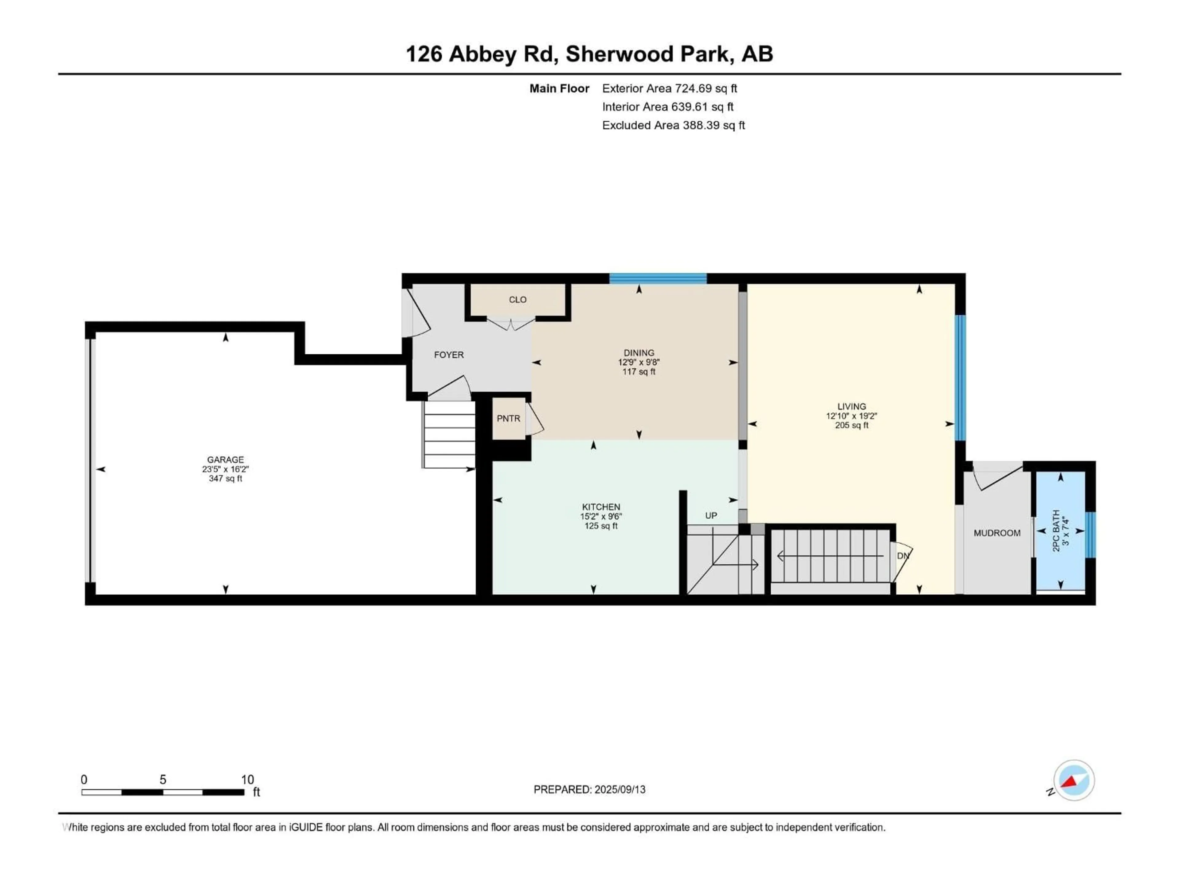 Floor plan for 126 ABBEY RD, Sherwood Park Alberta T8A1A5