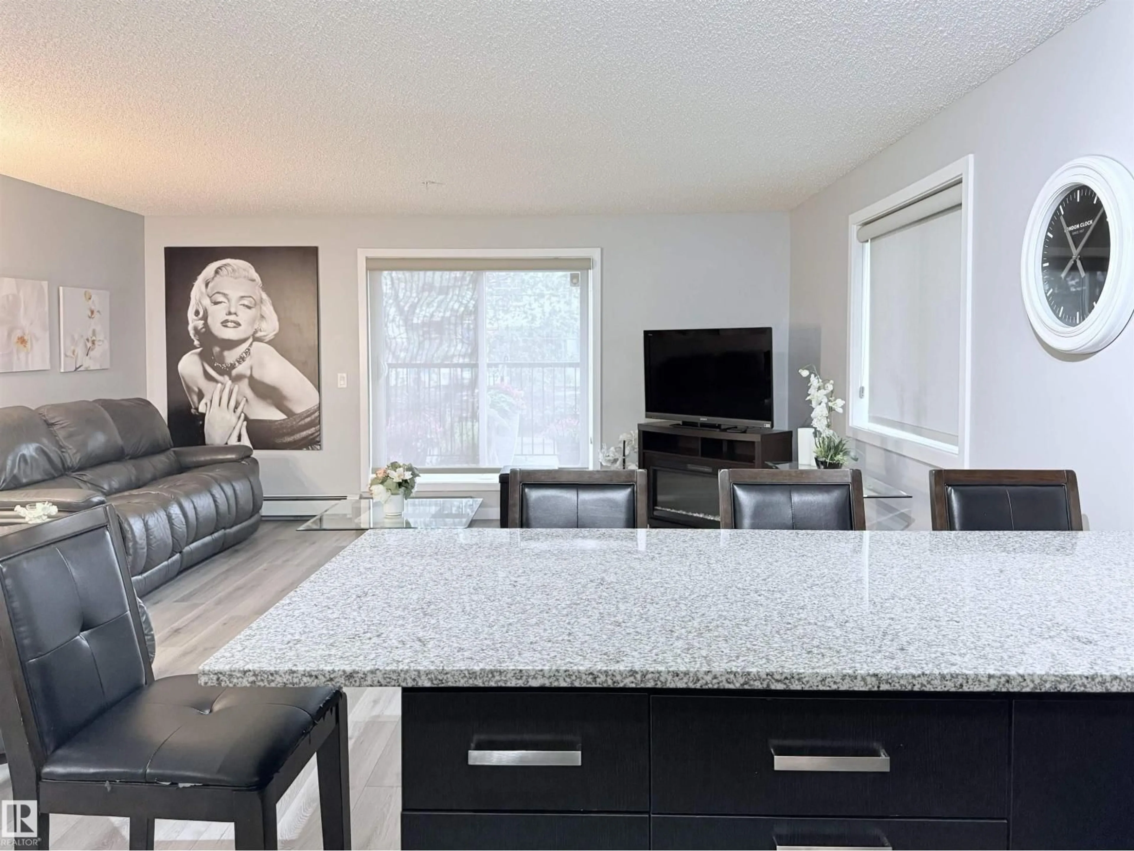 Open concept kitchen, unknown for #104 - 14808 125 ST NW, Edmonton Alberta T5X0G1